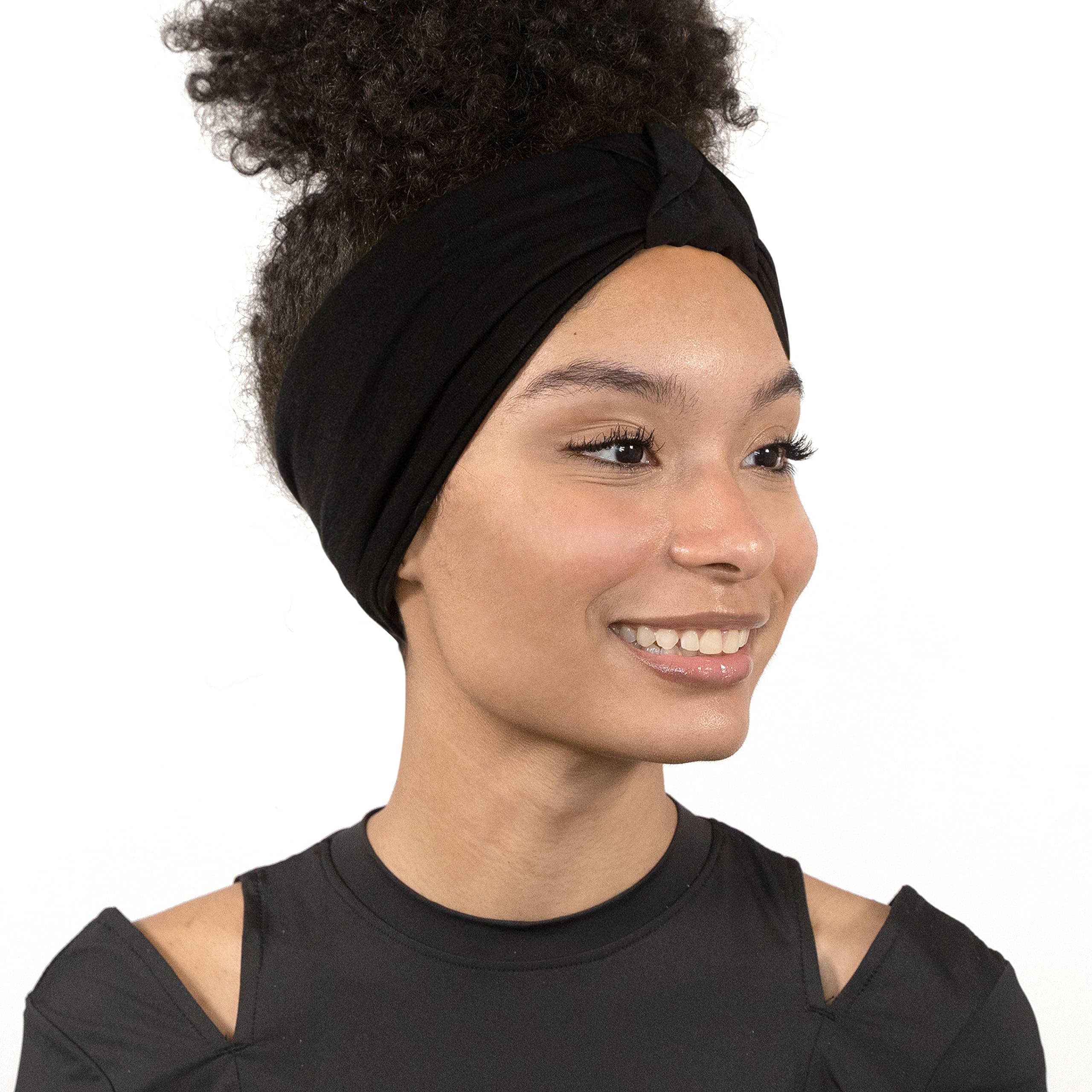 Olivia Sylx Twist Knot Headband for Women - Fashionable Wide Yoga Headband with African Inspired Design - Perfect for Workouts, Yoga, Running and Everyday Styling