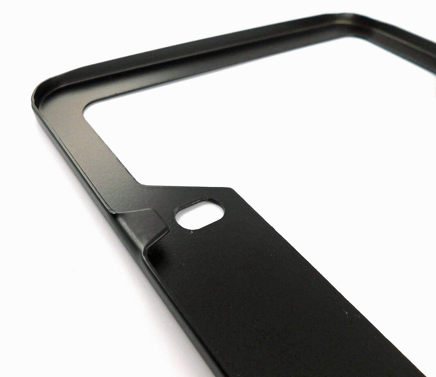 USA Ukraine Flag Metal Black Aluminum Car License Plate Frame - 4 Hole Cutout Design - Durable & Stylish for Cars, Trucks, SUVs - Show Your Support on the Road