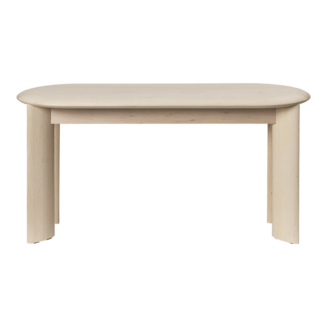 Ferm Living Bevel Bench - Modern Wooden Bench with Angled Legs for Living Room, Bedroom, or Entryway Decor