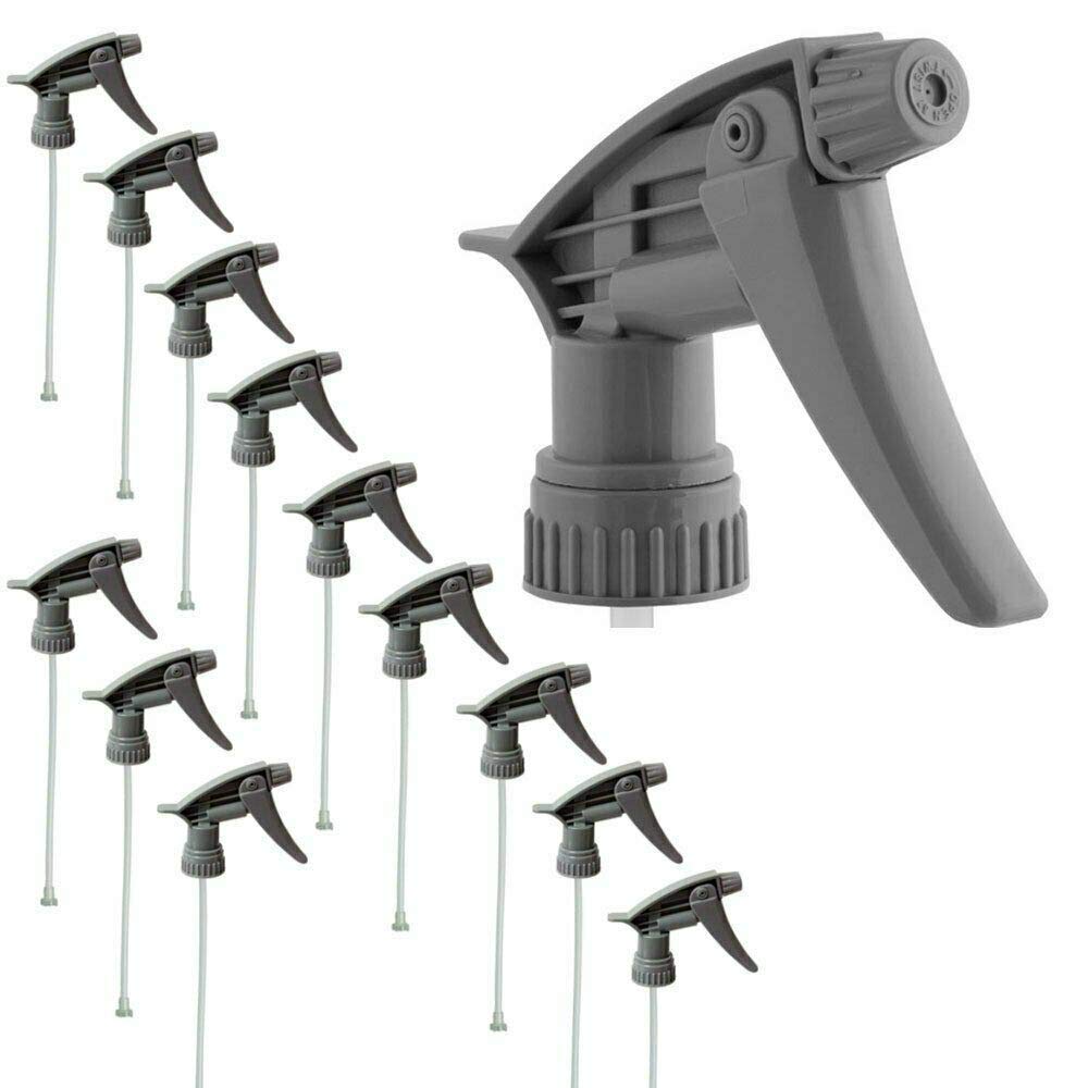 Heavy Duty Chemical Resistant Spray Bottle Tops - 28/400 Neck (200 Pack) - Fits Most 32oz Bottles for Cleaning, Gardening & Industrial Use