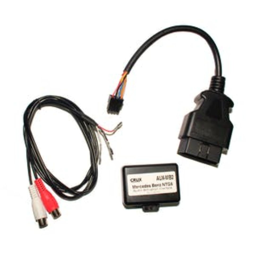Crux AUX MB2 Auxiliary Audio Interface & OBD Coder for Mercedes Benz COMAND Online NTG5 Systems - Upgrade Your Car Audio for Seamless Music Streaming & Diagnostics