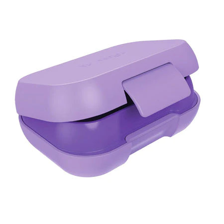 Bentgo Kids Snack Box - Leak-Proof Bento Lunch Container for School, Travel & Picnics | Purple Reusable Food Storage Box for Toddlers & Children