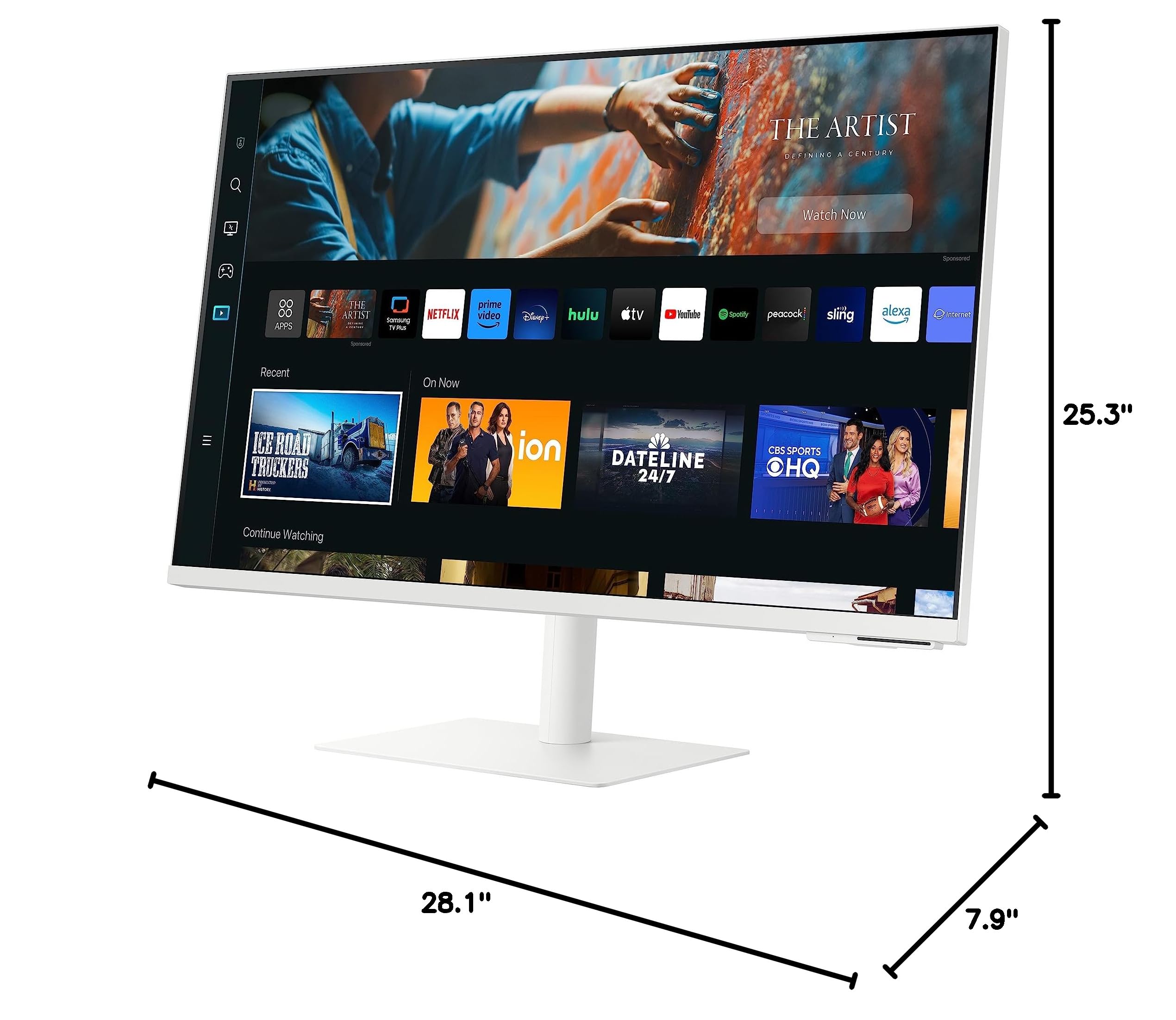 SAMSUNG 32-Inch M70C Series 4K UHD Smart Monitor with Streaming TV, Gaming Hub, Adjustable Stand, Remote PC Access & SlimFit Camera - Perfect for Home Office, Gaming & Entertainment
