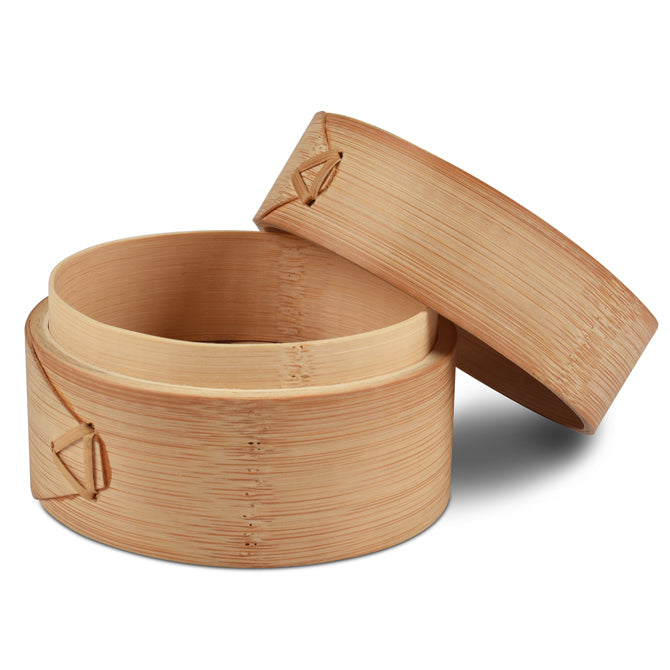 4 Inch Bamboo Steamer Basket for Dumplings, Buns & Dim Sum - Perfect for Asian Cooking, Healthy Meal Prep & Homemade Snacks