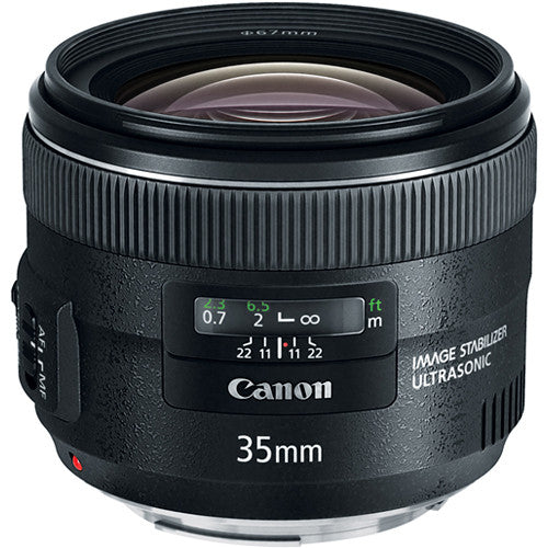 Canon EF 35mm f/2 IS USM Wide-Angle Lens with Image Stabilization - Perfect for Portrait, Street & Low-Light Photography