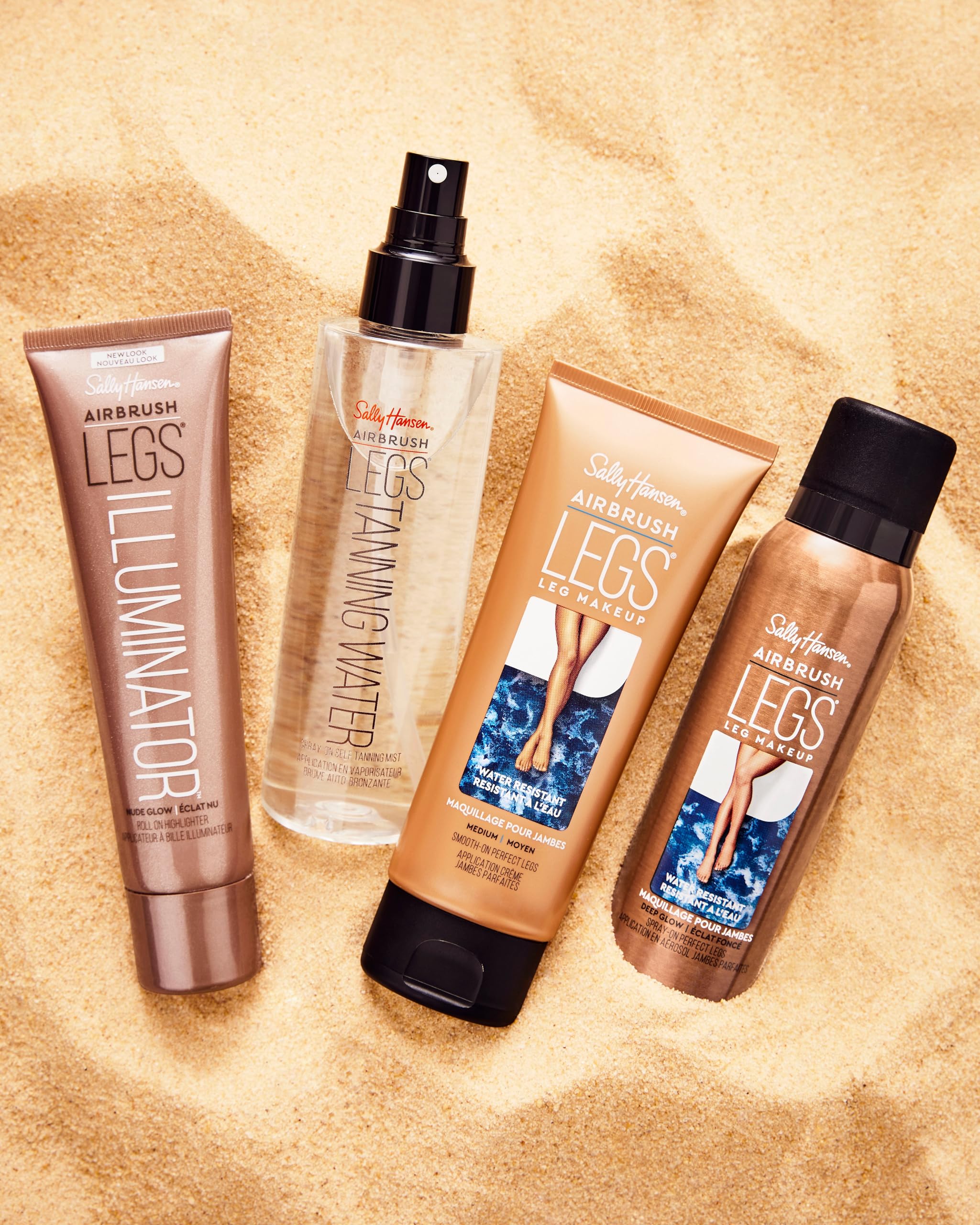 Sally Hansen Airbrush Legs Spray-On Makeup - Medium Glow 4.4 Oz | Instant Leg Coverage for Flawless Skin | Perfect for Weddings, Parties & Everyday Wear