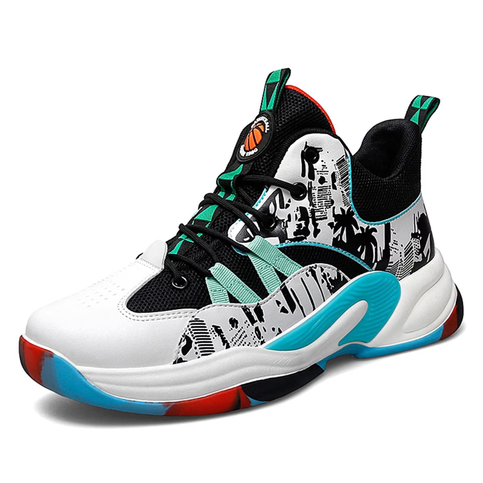 PTYIBO Non-Slip Basketball Shoes for Men & Women - High-Performance Basketball Sneakers for Indoor/Outdoor Courts, Training & Sports Activities