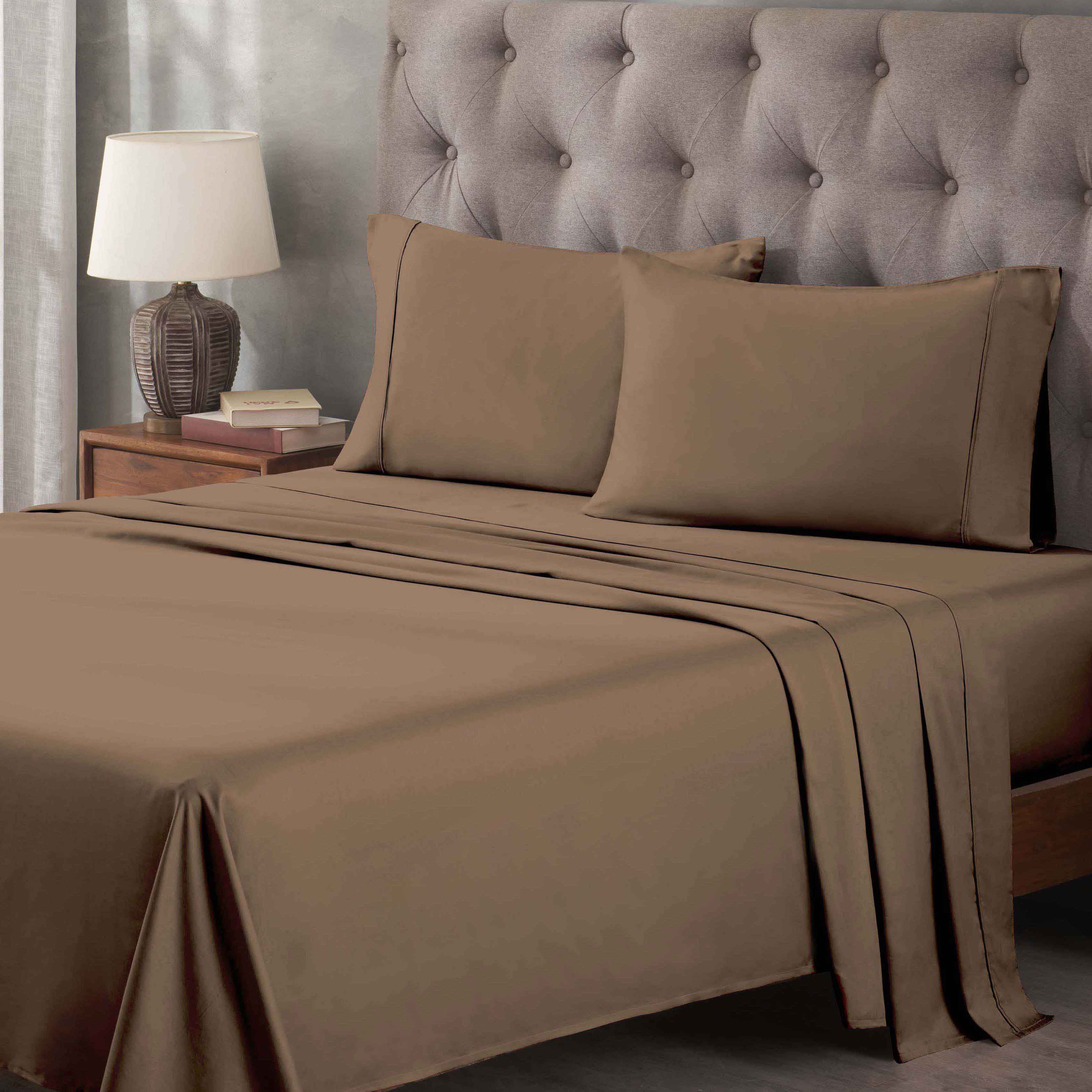 Premium 400 Thread Count Egyptian Cotton Bed Sheet Set - Soft, Breathable & Durable for Ultimate Comfort - Perfect for Luxury Bedrooms & Hotels