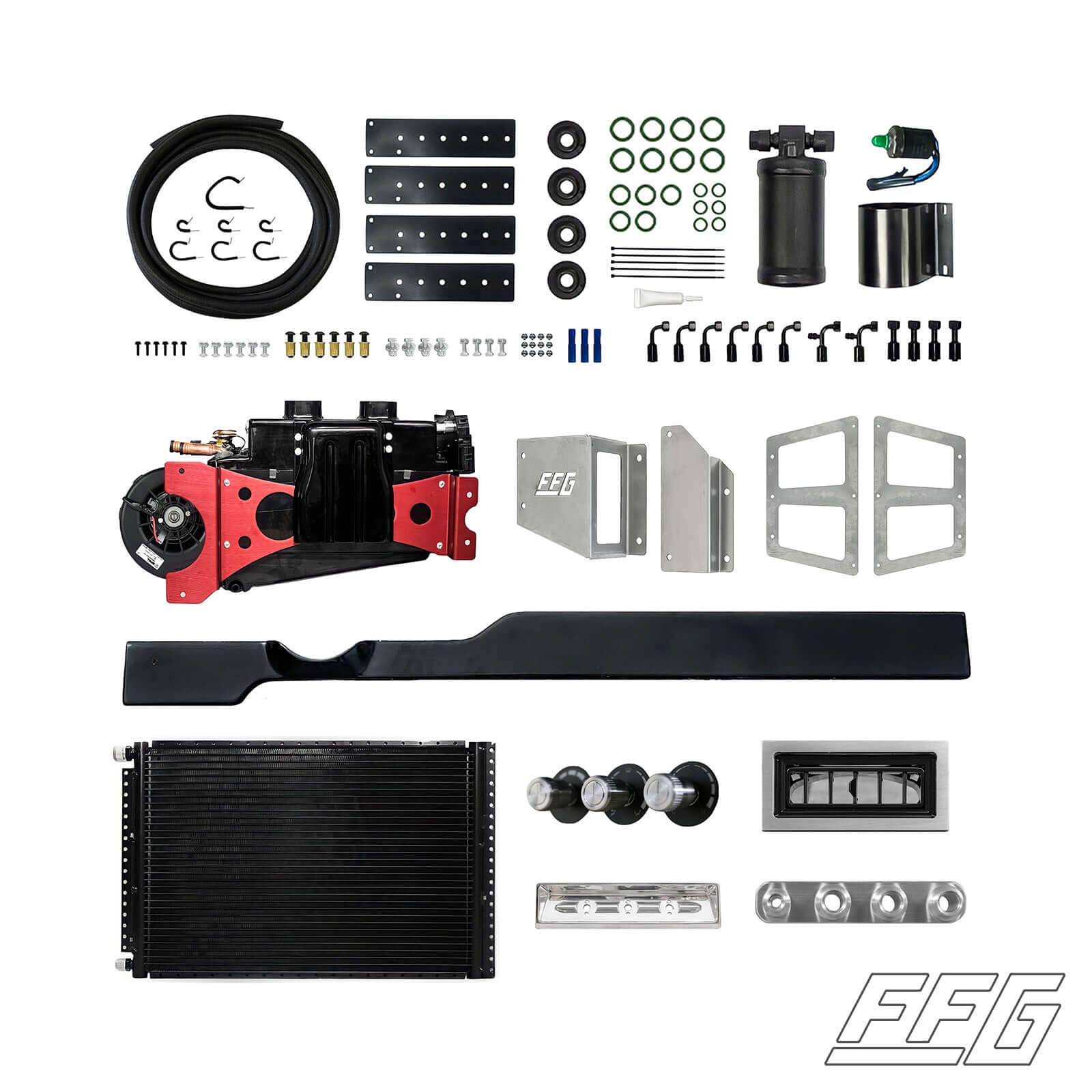 1967-1972 Ford Truck Complete Air Conditioning Kit - OEM Style A/C System for Classic Ford Trucks - Perfect for Restoration & Summer Driving Comfort