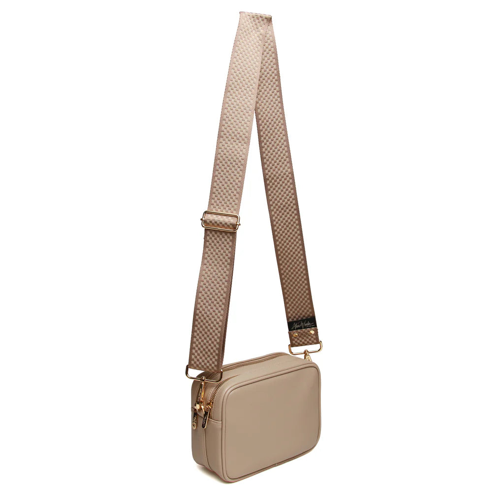 Alice Wheeler Soho Camera Crossbody Bag - Stylish & Durable Stone Color for Travel, Photography & Everyday Use