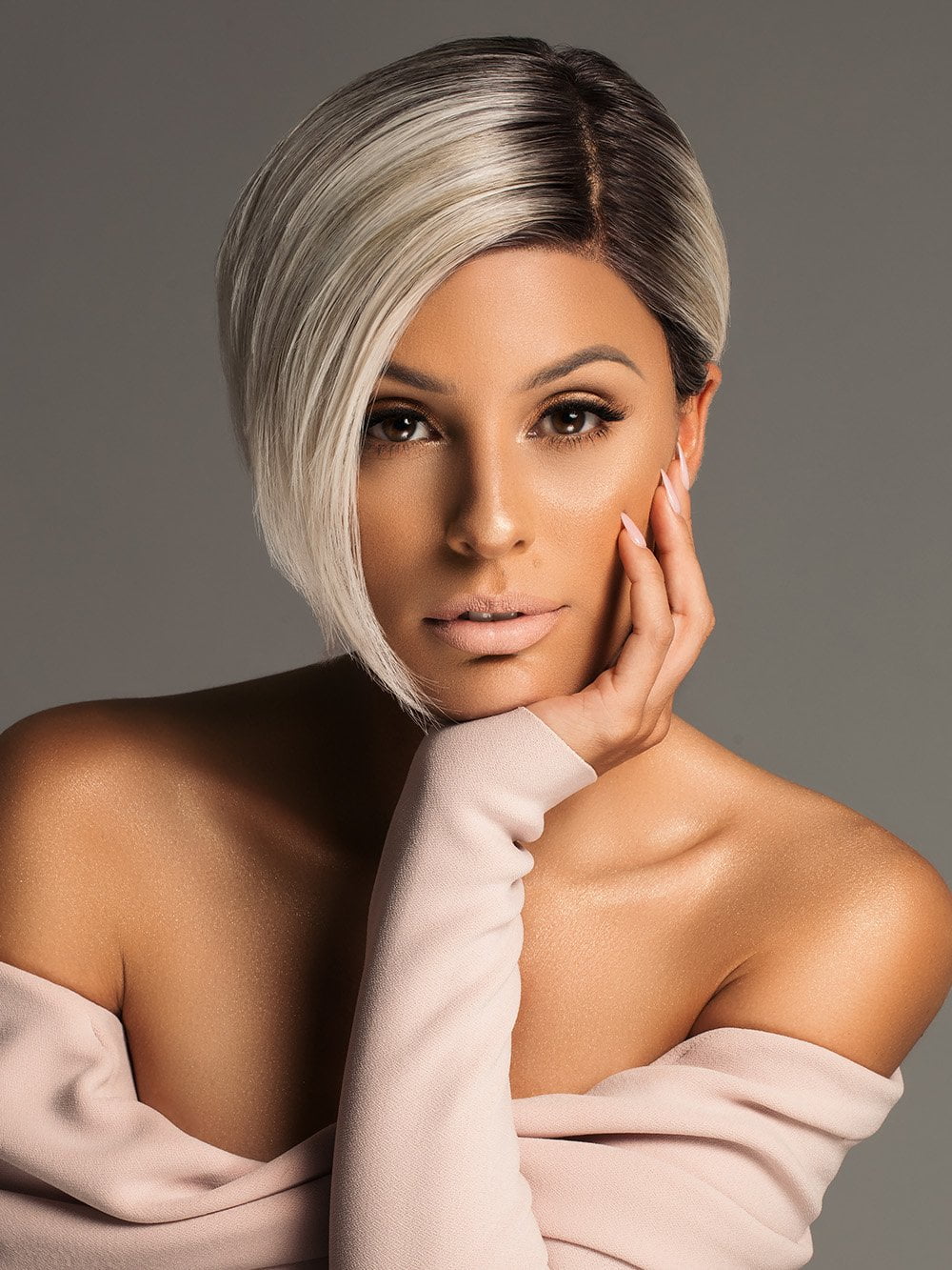 Amaze Human Hair & Synthetic Blend Lace Front Wig with Mono Top - Natural Looking Wigs for Women | Perfect for Daily Wear, Cosplay & Special Occasions