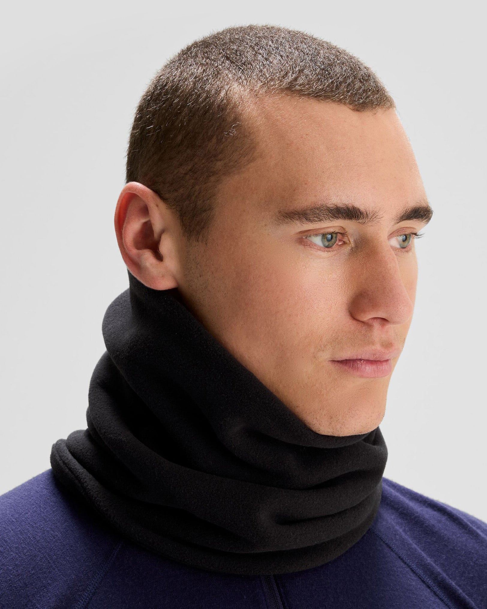 Ridge 100 PrimaLoft® Bio Fleece Neck Gaiter - Black | Warm Winter Face Mask for Outdoor Activities, Skiing, Hiking & Snowboarding