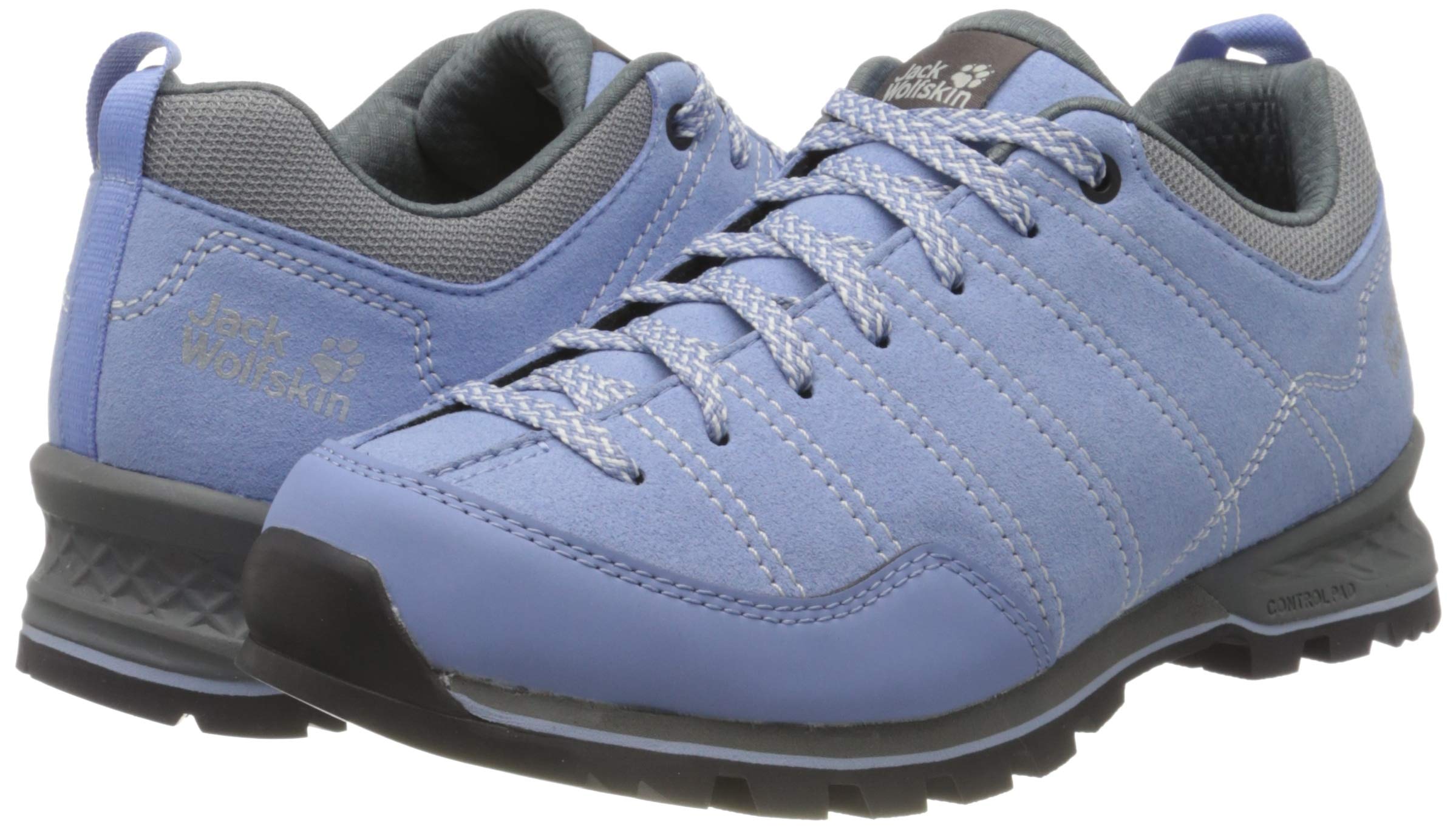Jack Wolfskin Women's High Rise Hiking Shoes - Waterproof Lightweight Trail Running Shoes for Outdoor Adventures, Trekking & Camping