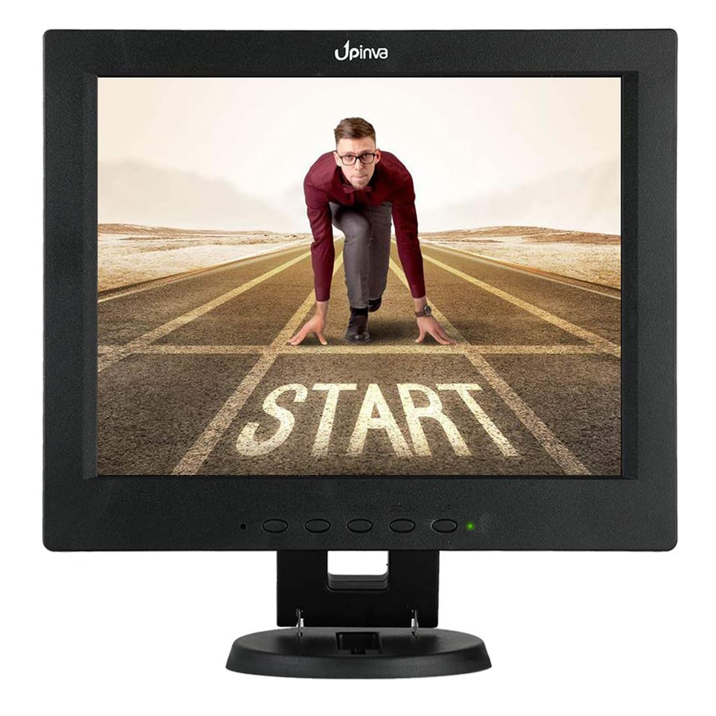 Gebski 12 Inch Portable Security Monitor with HDMI/USB/VGA/BNC/AV Inputs, 800x600 Resolution LCD Screen & Built-in Speaker - Ideal for Surveillance Systems, PC Monitoring & Mobile Security Applications