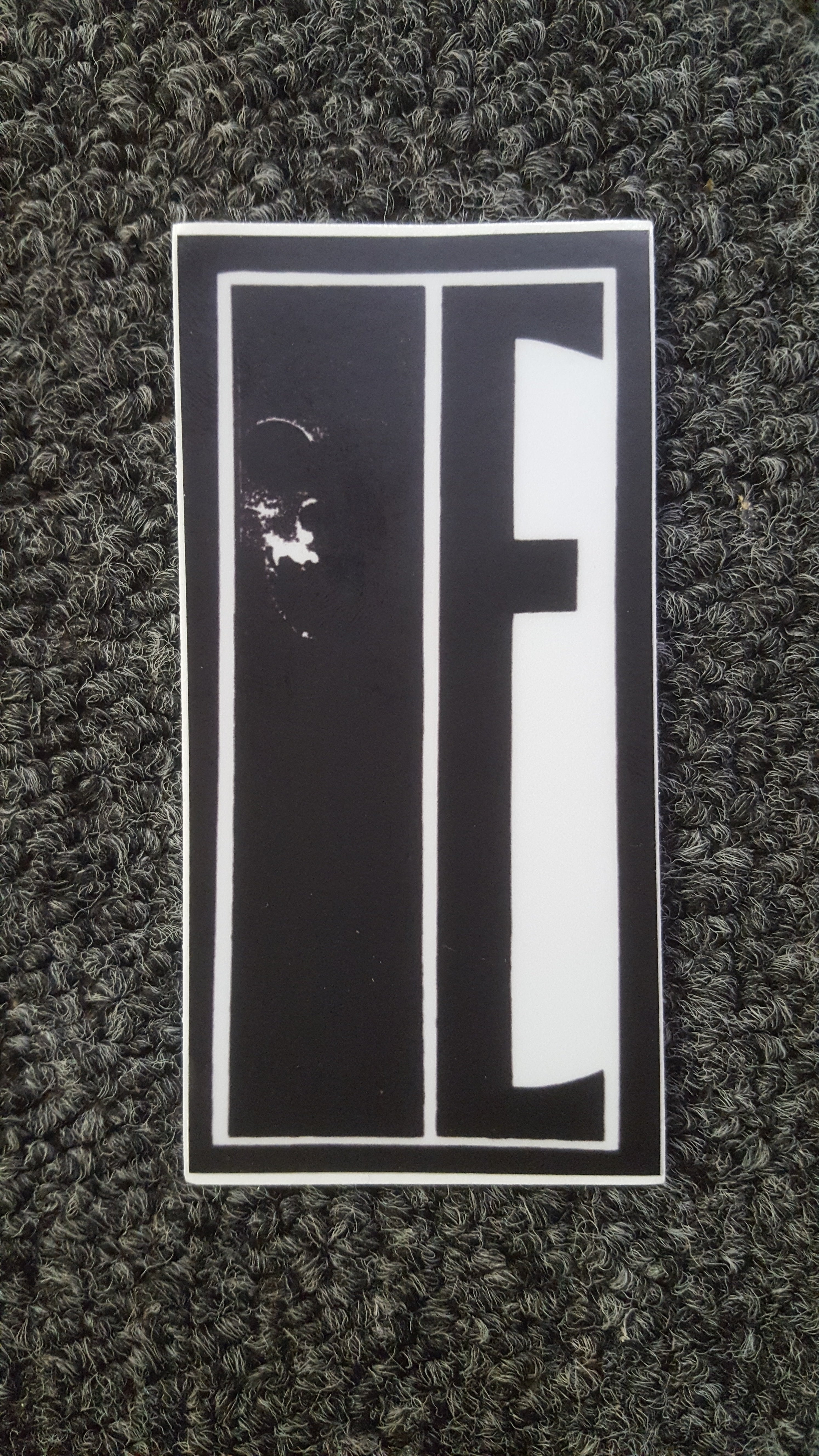 Phil. E. Skull Sticker - Gothic Decal for Laptops, Helmets & DIY Projects - Trendy Vinyl Stickers for Personalization