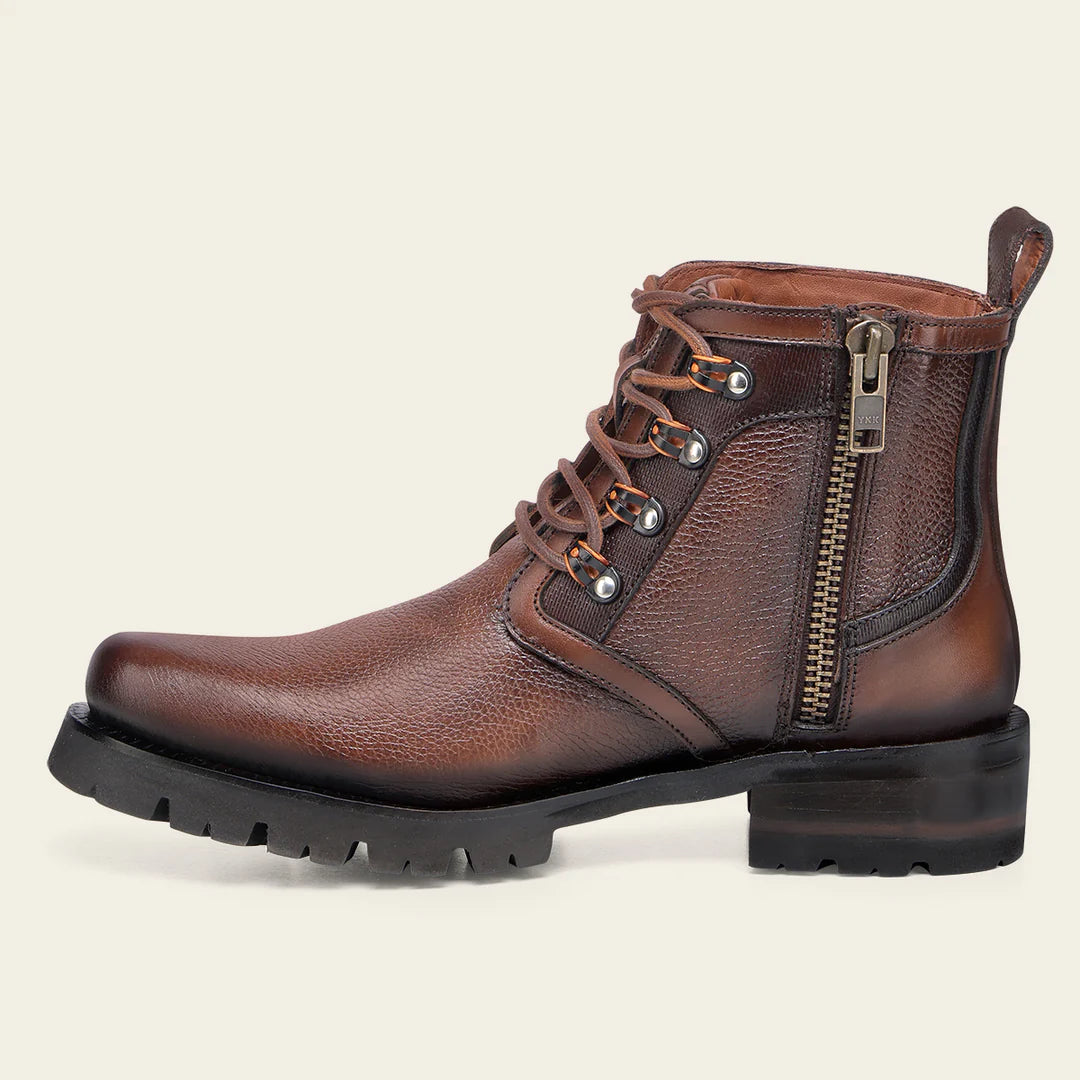 Men's 4D25VE Cuadra Honey Dress Casual Deer Leather Zip Ankle Boots - Stylish & Comfortable for Everyday Wear, Outdoor Adventures & Date Nights