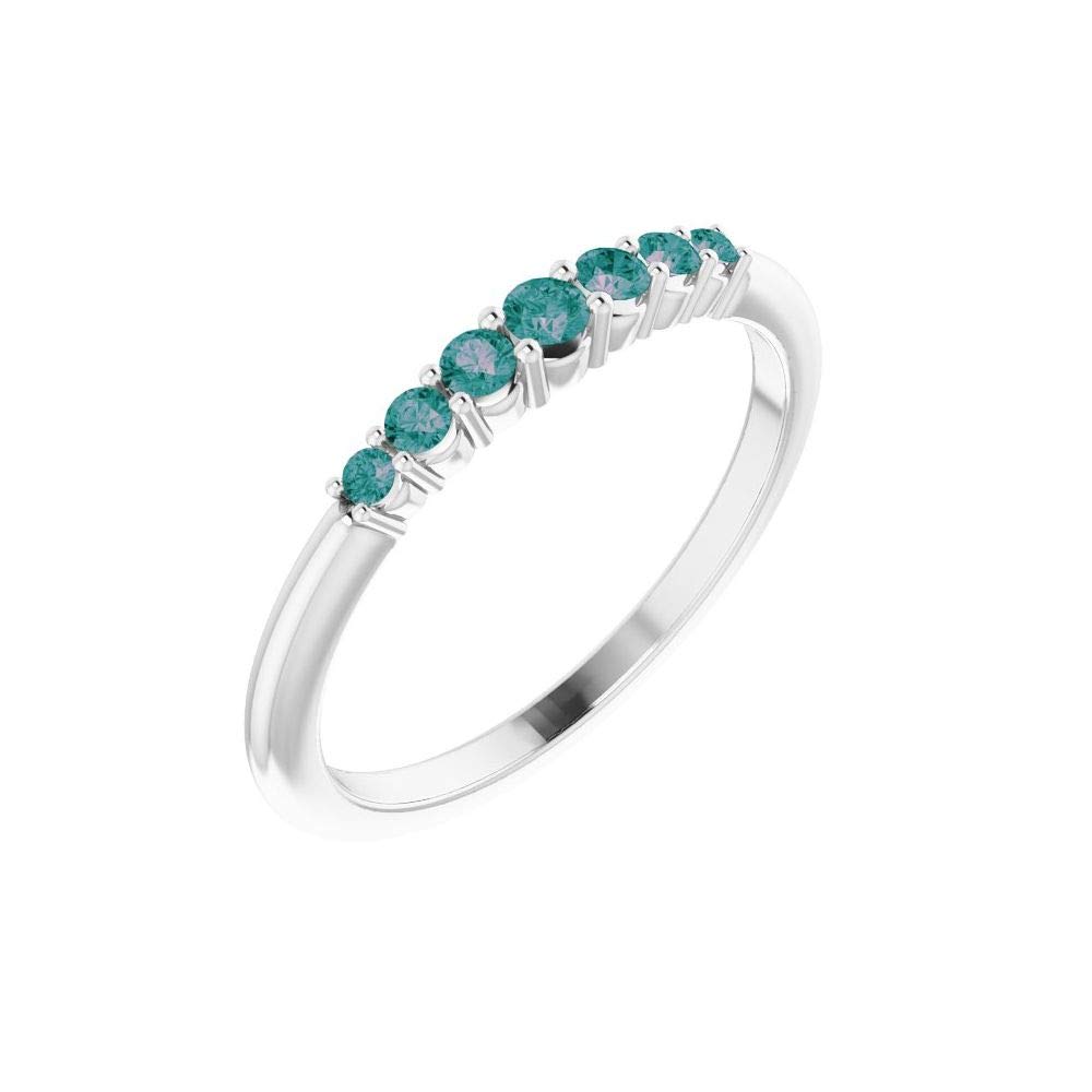 1/6 Cttw Diamond Stackable Wedding Anniversary Ring Band (.16 Cttw) - 2.5mm Width - Elegant Stackable Ring for Women, Perfect for Wedding, Engagement, Anniversary or Everyday Wear