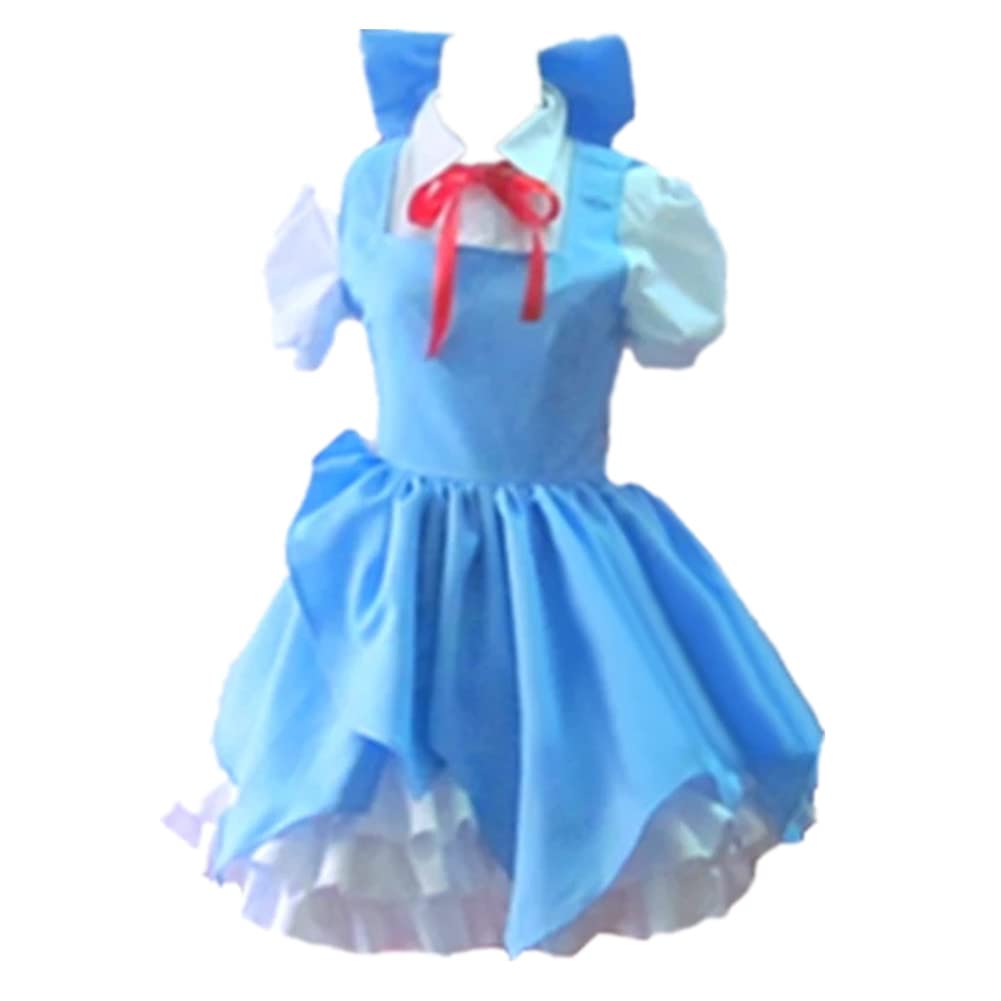 Touhou Project Cirno Cosplay Costume - Anime Blue Fairy Outfit for Christmas, New Year, Halloween & Cosplay Events | Perfect for Conventions, Themed Parties & Photo Shoots