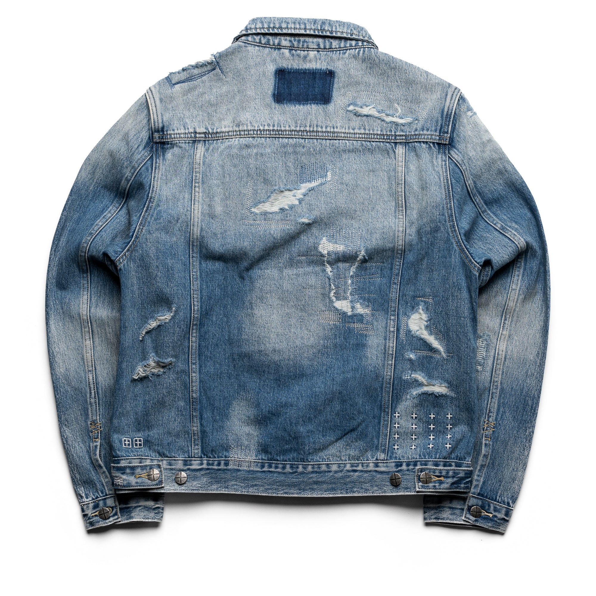 Ksubi Classic Jacket - Premium Denim Jacket for Men & Women | Vintage Style Distressed Denim Jacket | Perfect for Casual Outfits, Streetwear & Night Out
