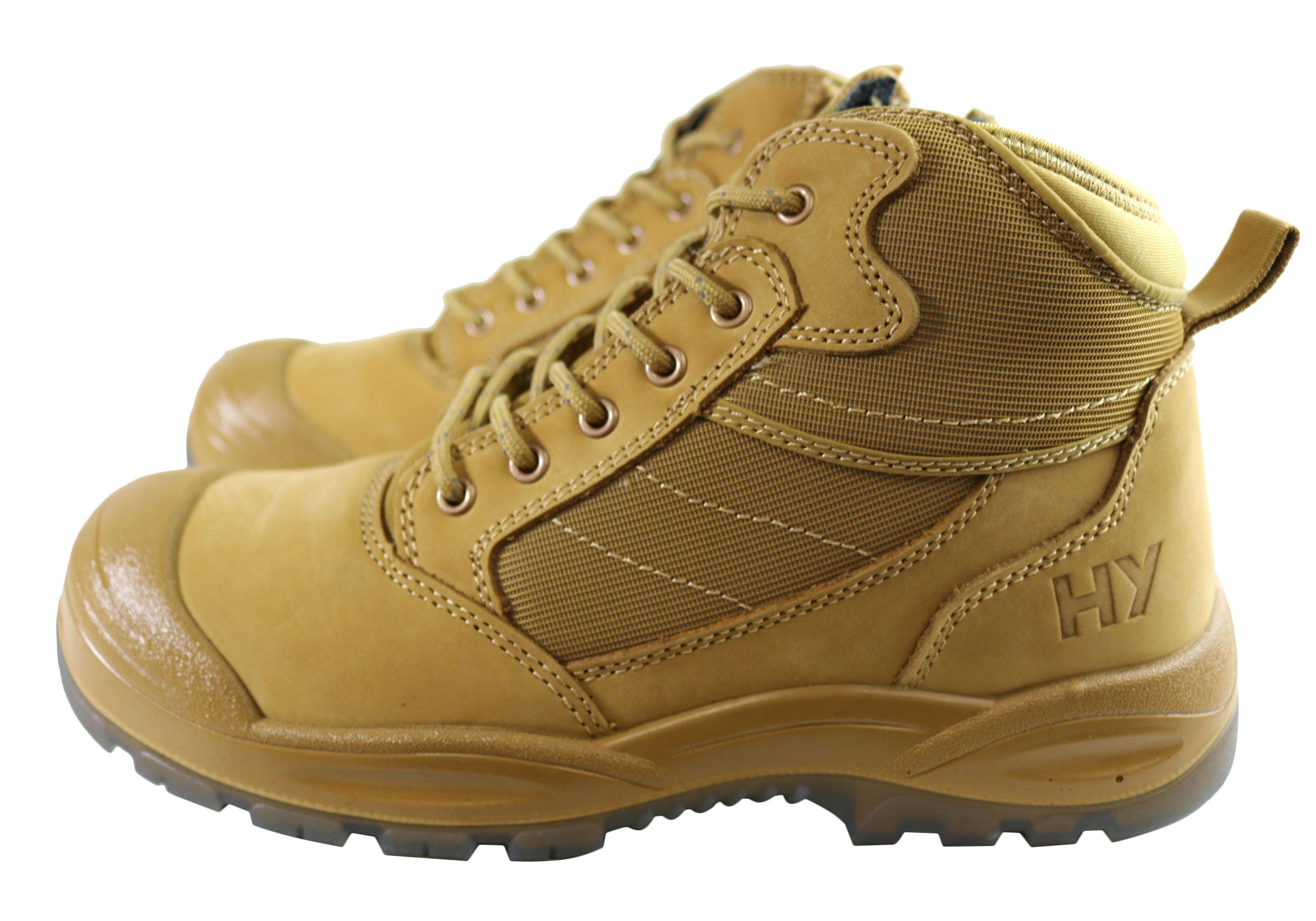 Hard Yakka Men's Comfortable Night Vision Steel Toe Safety Work Boots - Durable Construction for Industrial, Warehouse & Outdoor Work Environments