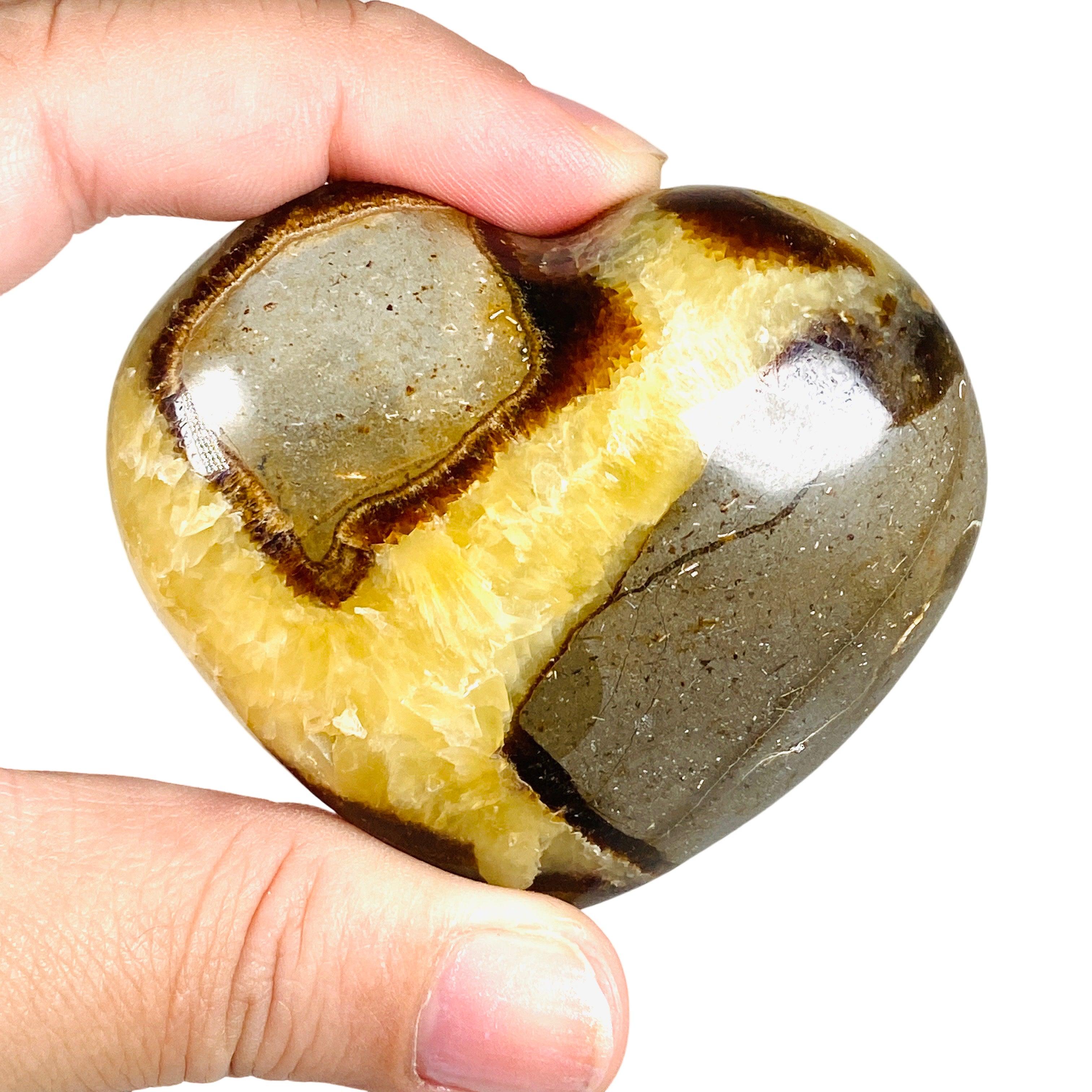 Septarian Jasper Heart SEJH 05 - Natural Stone Crystal for Meditation, Healing & Jewelry Making - Perfect for Home Decor, Spiritual Gifts & Energy Work
