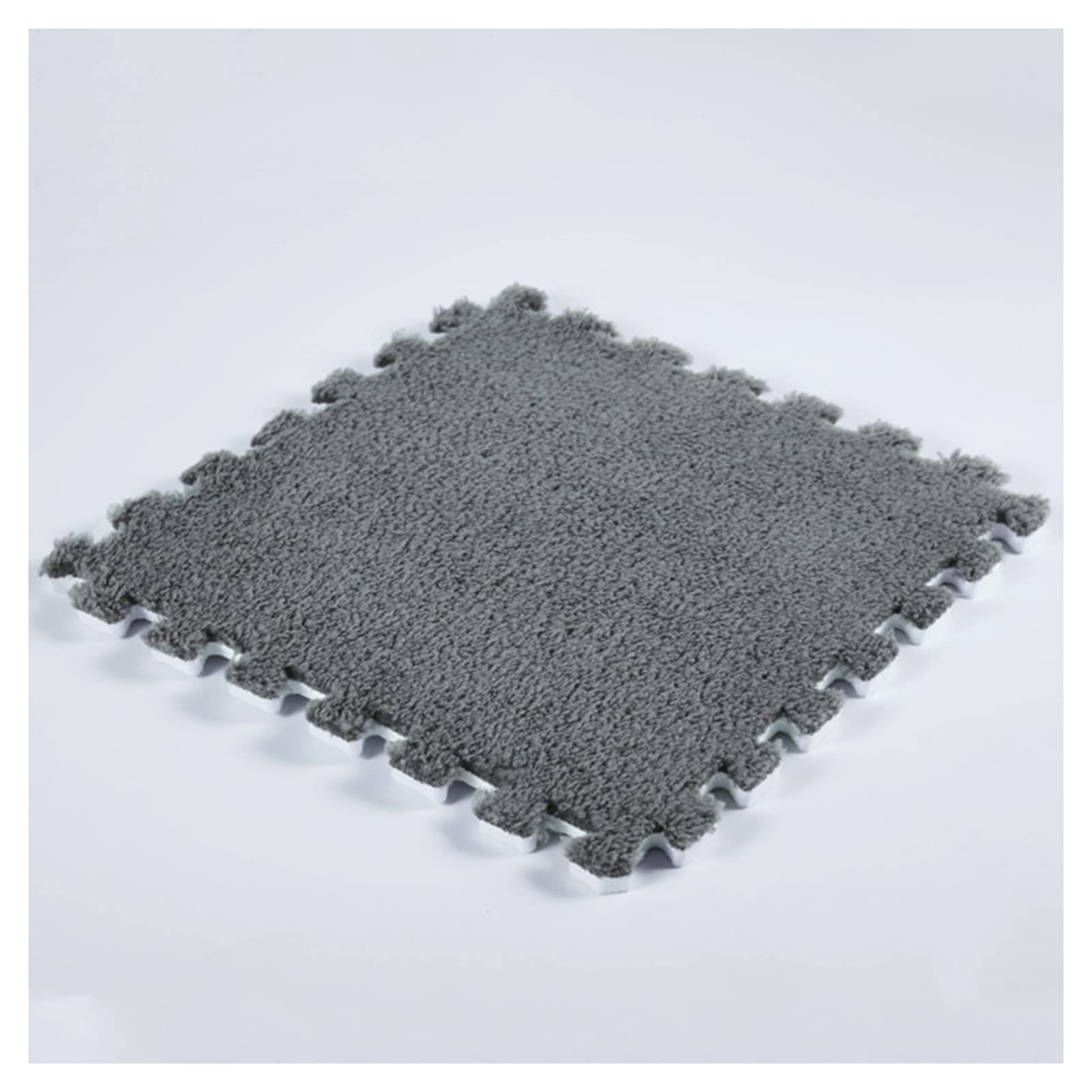 30 PCS Interlocking Foam Mats - Soft Fluffy Carpet Tiles & Plush Area Rug for Kids, 12