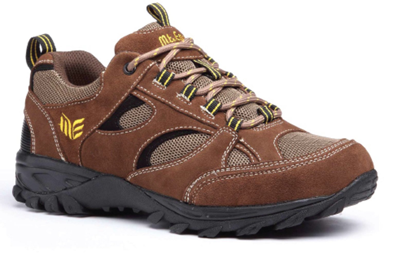 Mt Emey 9708 Men's Ultra Lightweight Athletic Walking Shoes - Breathable Comfortable Sneakers for Running, Gym & Daily Wear - Brown Size 10-M(D) US