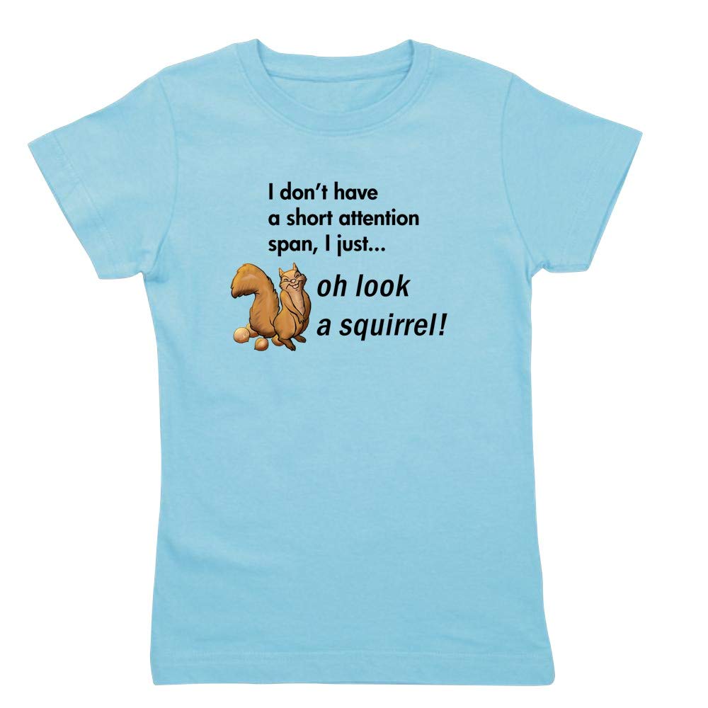 Funny Squirrel Graphic T-Shirt for Women - Slim Fit Casual Tee - Perfect for Animal Lovers & Outdoor Adventures