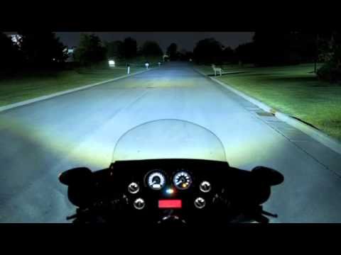 Eagle Lights 7 Inch LED Headlight for Harley Touring Models (Street Glide, Ultra Classic) with Chrome Passing Spot Lamps & Free Adapter Ring - Compatible with 2013 & Older Bikes - Perfect for Night Riding & Enhanced Visibility