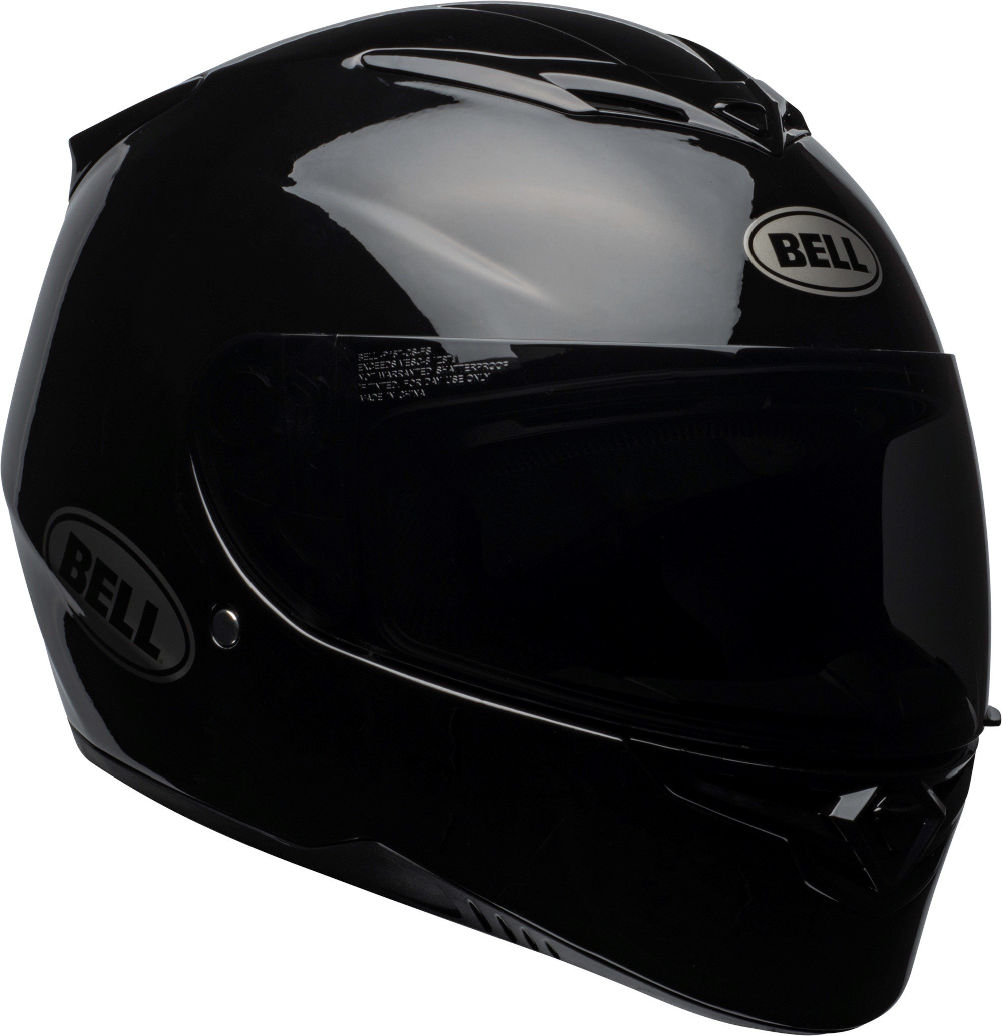 Bell RS2 Full-Face Motorcycle Helmet - DOT Certified, Lightweight & Aerodynamic Design (Gloss Black, X-Small) - Perfect for Street Riding, Racing & Commuting