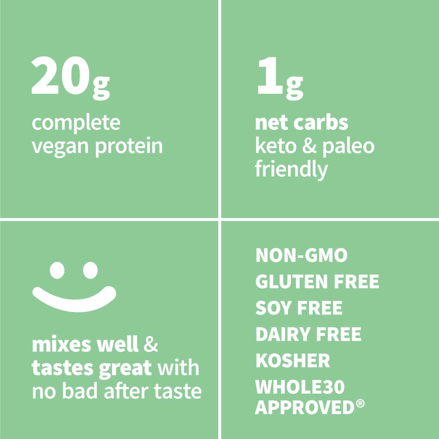 Sprout Living Organic Pea Protein Powder - 20g Plant-Based Vegan Protein, Non-GMO, Dairy-Free, Gluten-Free, Keto-Friendly, No Artificial Sweeteners (1lb) - Perfect for Smoothies, Baking & Post-Workout Recovery