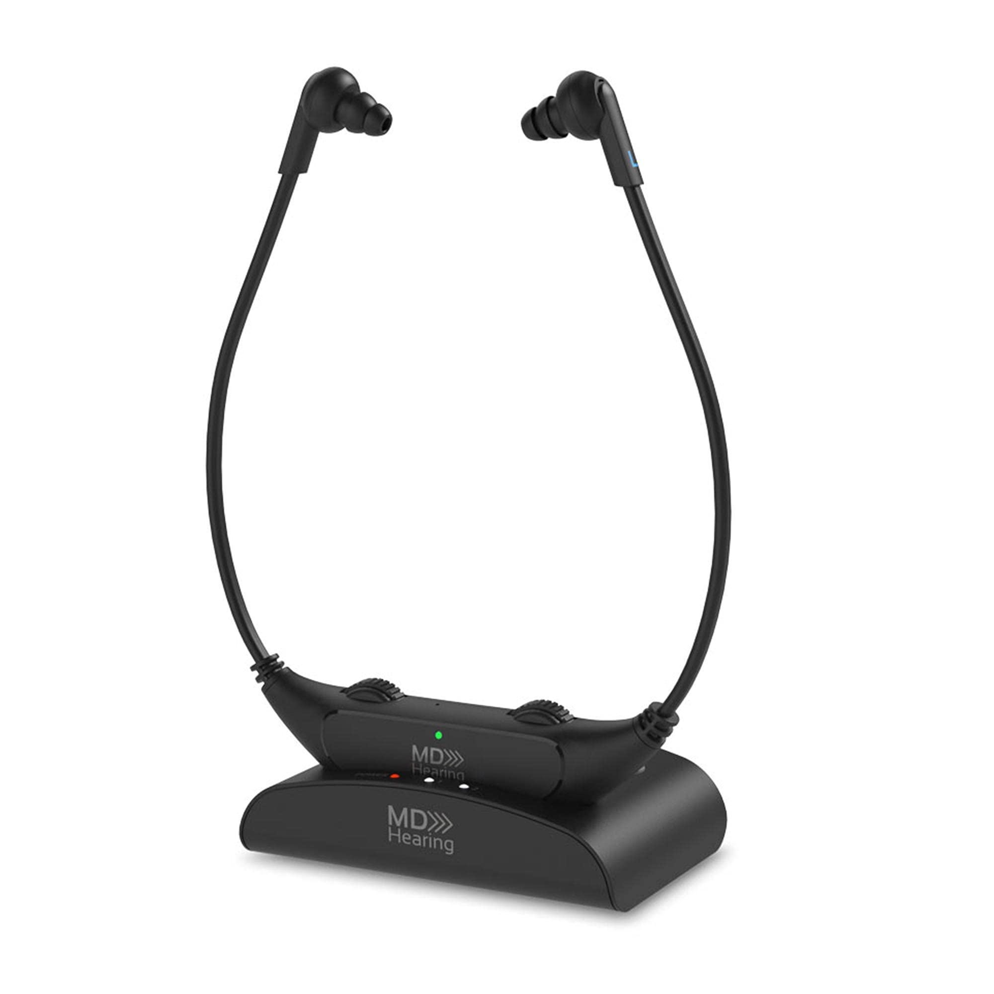 MDHearing QuietTV Wireless Headphones for TV - Comfortable Rechargeable TV Headset with Plug & Play Design & Charging Base - Ideal for Seniors & Hearing Assistance - Perfect for Late-Night Viewing, Private Listening & TV Watching Without Disturbing Others