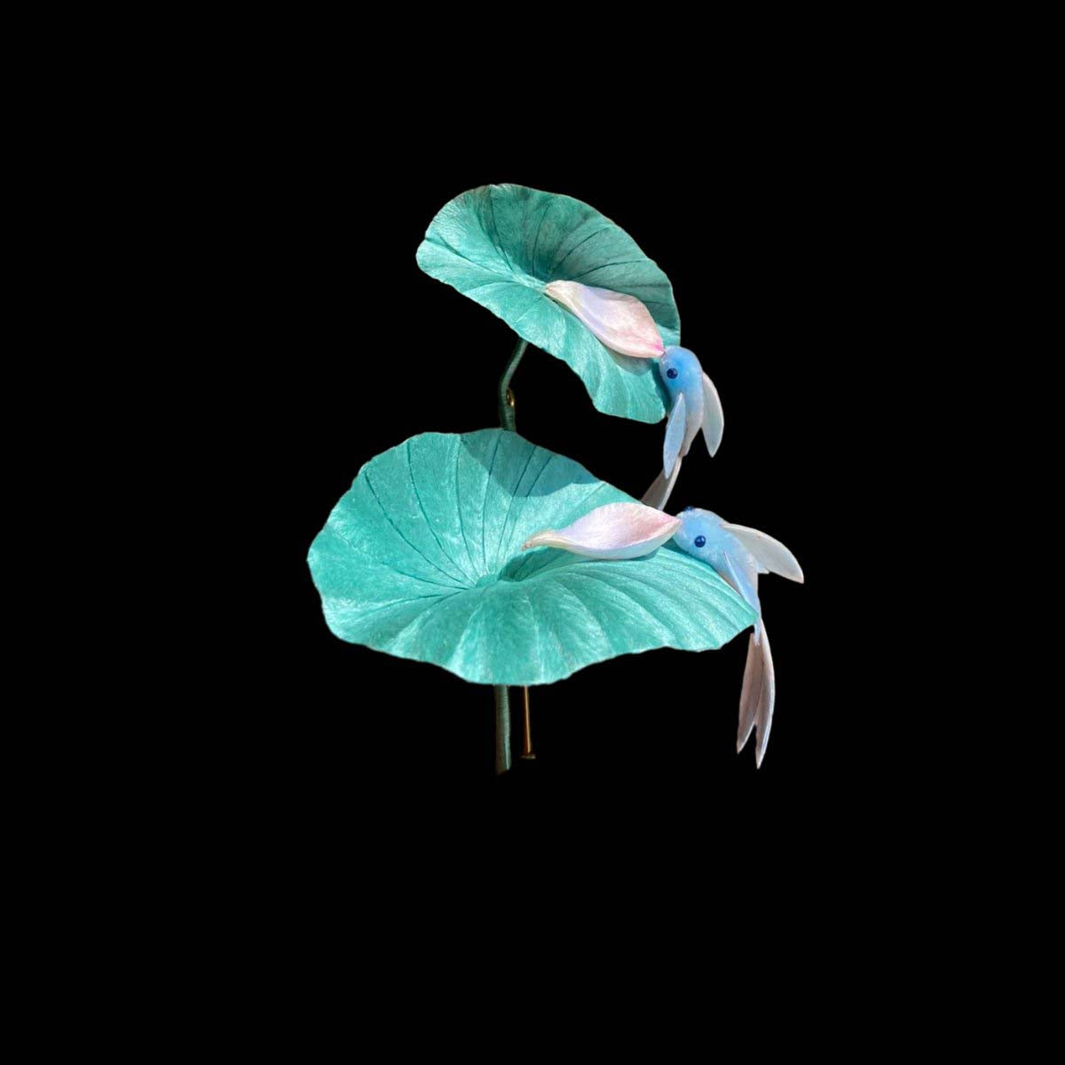 Lotus Custom Silk Hairpin - Elegant Handmade Hair Accessory for Women (Ronghua) | Perfect for Weddings, Parties & Special Occasions
