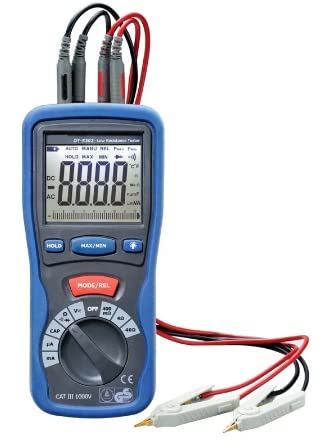 DT-5302 Digital Ground Resistance Tester - Low Resistance Meter, Insulation Tester for Electrical Safety Testing - Perfect for Industrial Maintenance, Home Wiring & DIY Projects