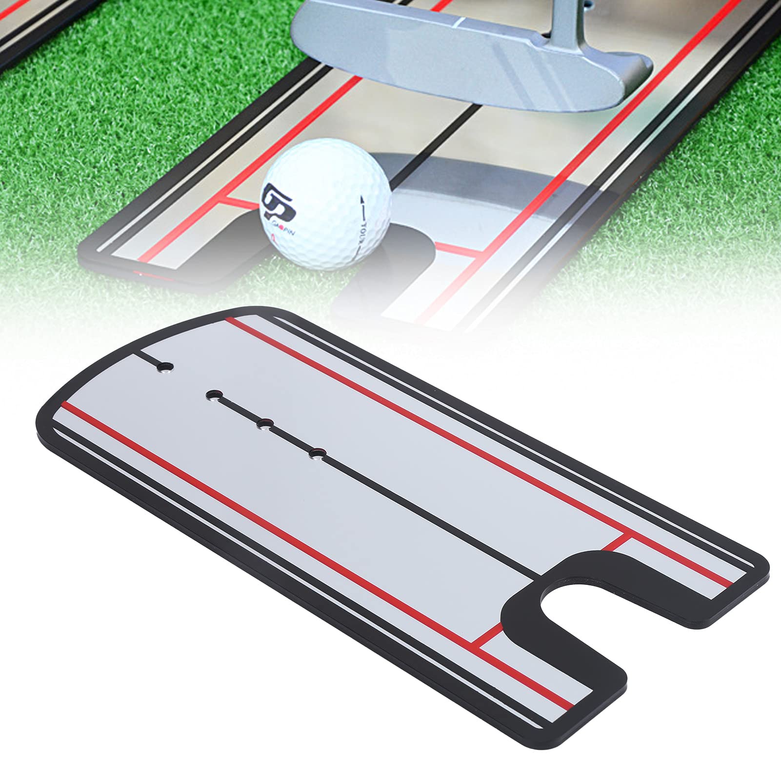 Salaty Swing Trainer Golf Mirror - High-Quality Organic Glass Putting Aid for Indoor & Outdoor Practice | Perfect for Golf Enthusiasts & Beginners | Improve Your Putting Accuracy & Swing Technique | Great for Home, Driving Range & Backyard Training