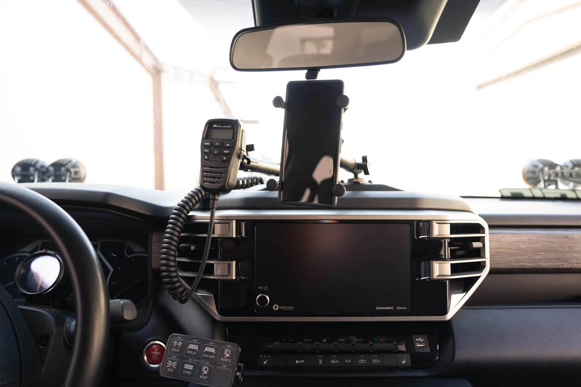 Rago Fabrication Digital Device Mount Compatible with 2022+ Toyota Tundra & 2023+ Toyota Sequoia - Secure Phone Holder for Off-Road Adventures & Daily Commute