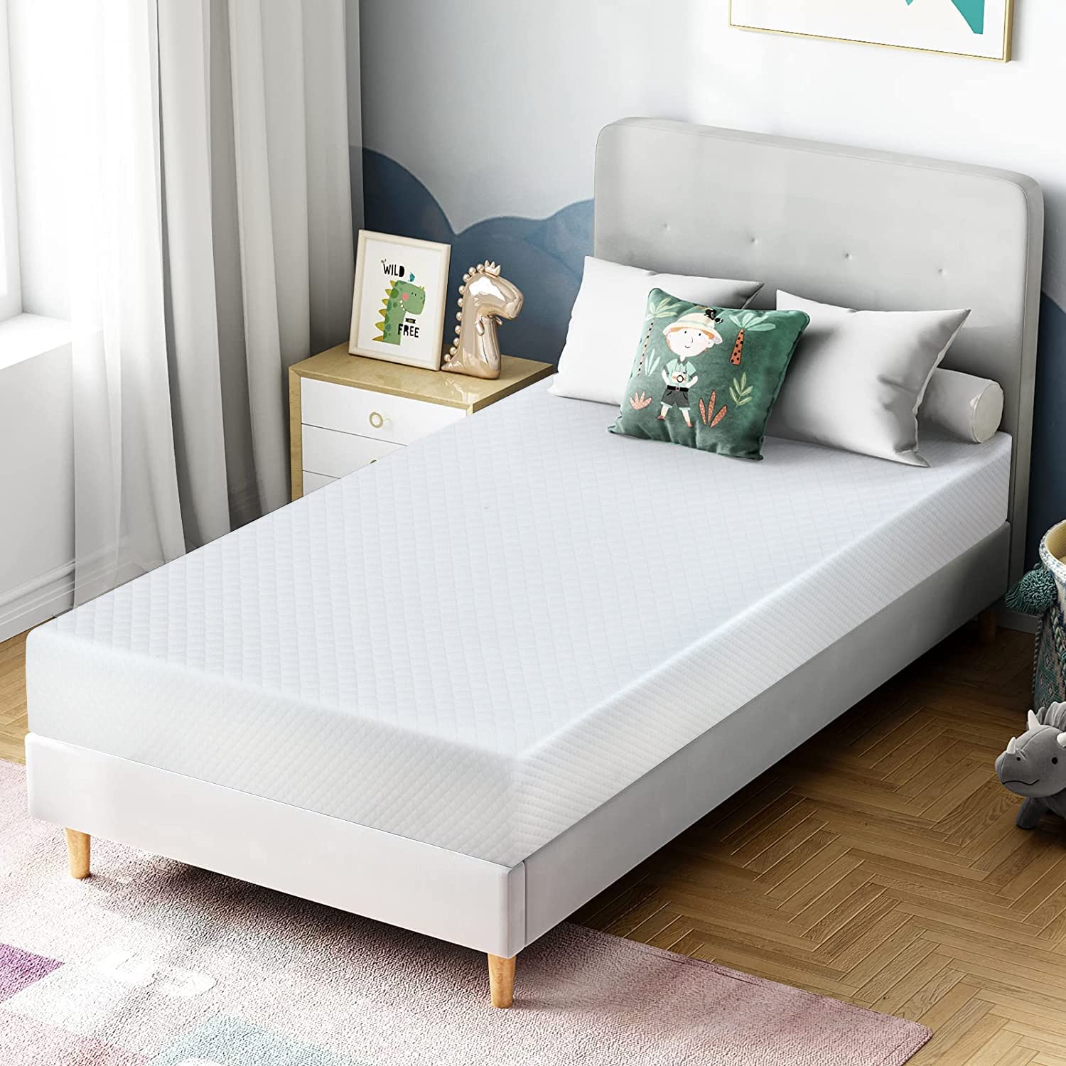 BestMassage 5-12 Inch Memory Foam Mattress - Gel Infused Cooling Mattress for Pressure Relief & Cool Sleep, Medium Firm CertiPUR-US Certified Bed-in-a-Box | Perfect for Back Pain Relief, Guest Rooms & RV Camping
