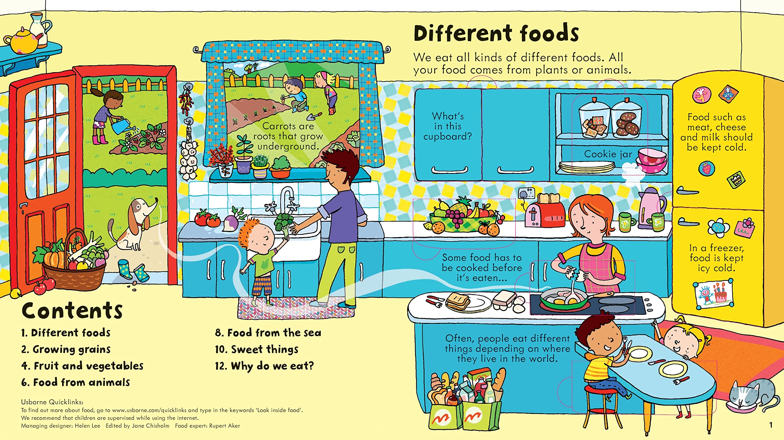 Look Inside Food: Interactive Lift-the-Flap Board Book for Kids - Fun Learning About Nutrition & Mealtime for Toddlers & Preschoolers
