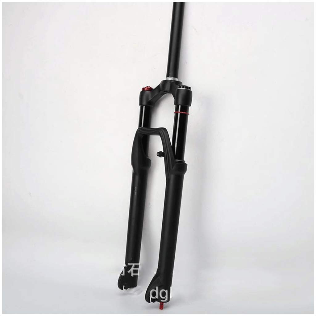 27.5 Inch MTB Air Fork - 28.6mm Straight Tube, Double Air Chamber, Disc Brake Compatible, 100mm Travel, QR 9mm, ABS Lock - Perfect for XC Biking & Mountain Trail Adventures