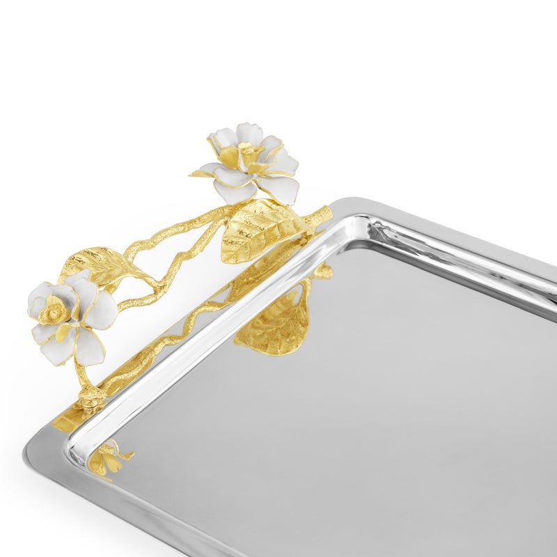 Elegant Gardenia Serving Tray - Perfect for Entertaining, Dining & Home Decor - Ideal for Parties, Weddings & Holiday Gatherings