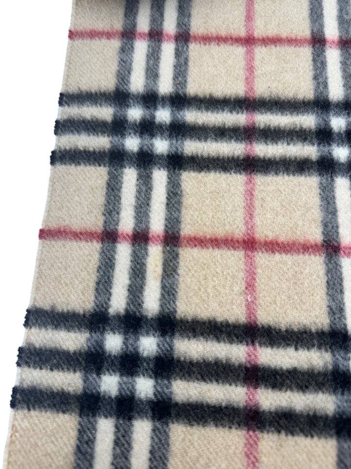 Authentic Burberry Nova Check Cashmere Scarf - Luxury Soft Wool Winter Wrap for Women & Men - Perfect for Cold Weather, Office & Holiday Gifting
