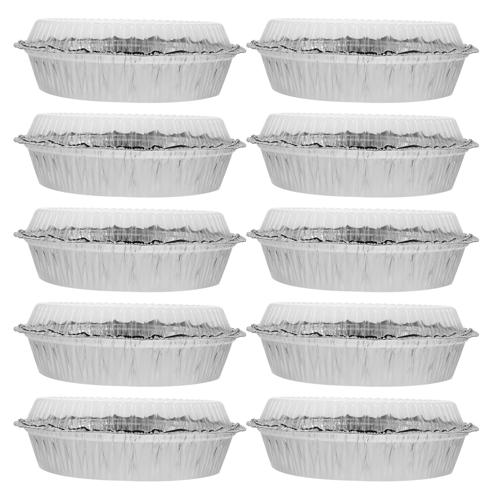 50-Pack Stackable Disposable Aluminum Foil Pans - Large Capacity Baking Trays for BBQ, Roasting, Storage & Pie Making - Perfect for Parties, Catering & Meal Prep