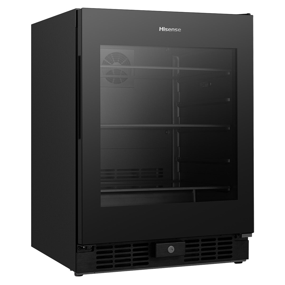 Hisense 140 Can Beverage Cooler HRBC137 - Energy Efficient Mini Fridge for Soda, Beer & Wine - Perfect for Home Bar, Office, or Man Cave (Black)