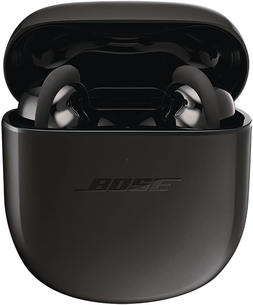 Bose QuietComfort Earbuds II Wireless Bluetooth Earbuds with Active Noise Cancelling Technology - Personalized Noise Cancellation & Sound, Triple Black - Perfect for Travel, Workouts & Commuting