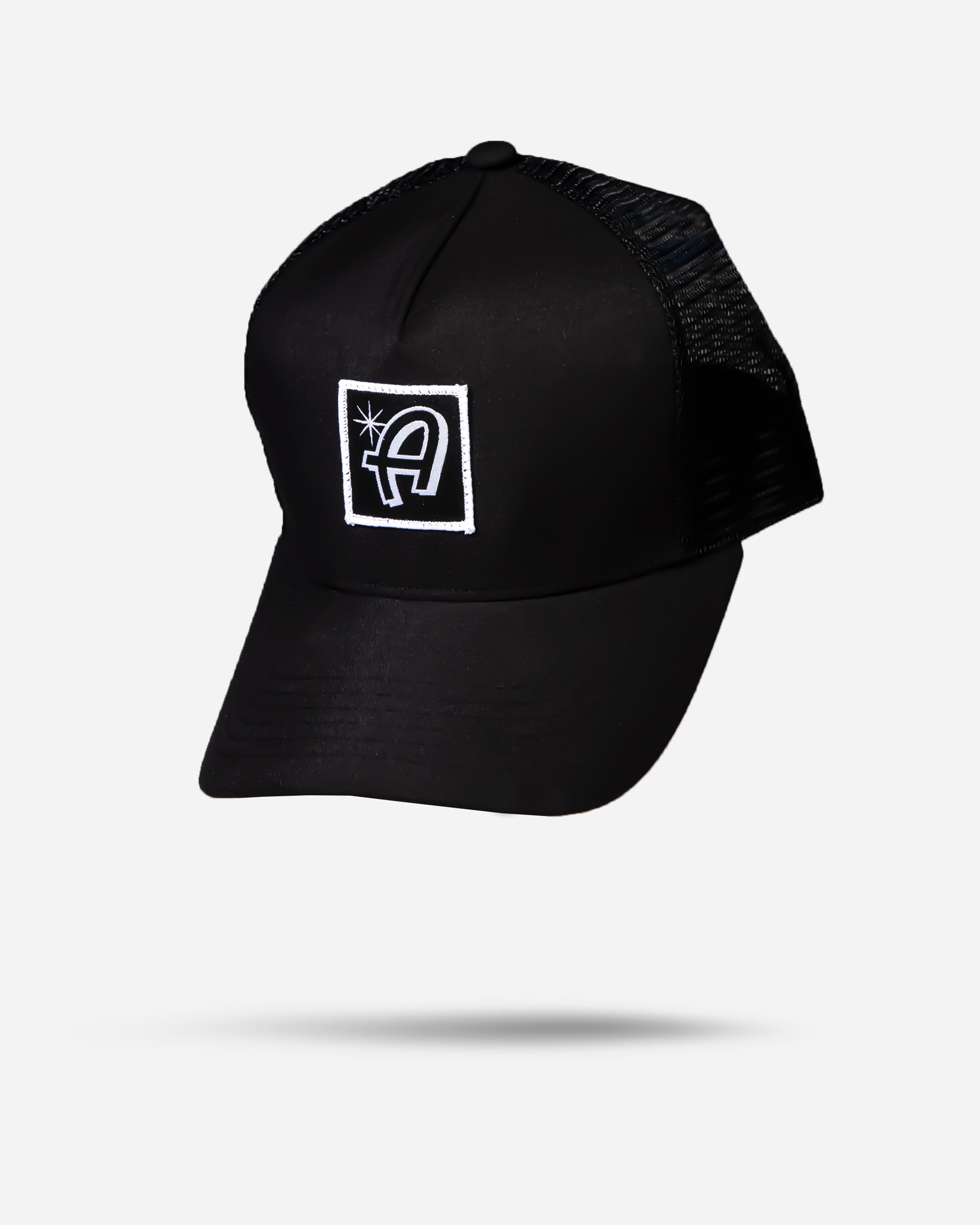 Adam's Black Curved Brim Trucker Hat for Men - Stylish Adjustable Snapback Cap for Outdoor Activities, Sports & Casual Wear