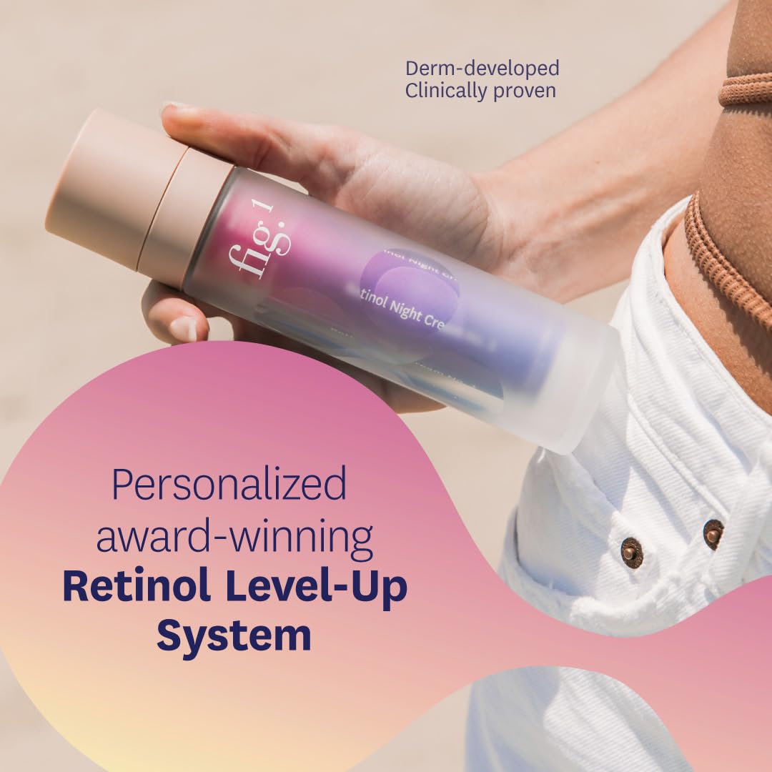 Fig.1 Retinol Night Cream No.1 - 1.7 fl oz Anti-Aging Face Moisturizer for Wrinkles & Fine Lines | Perfect for Nighttime Skincare Routine & Dry Skin Care
