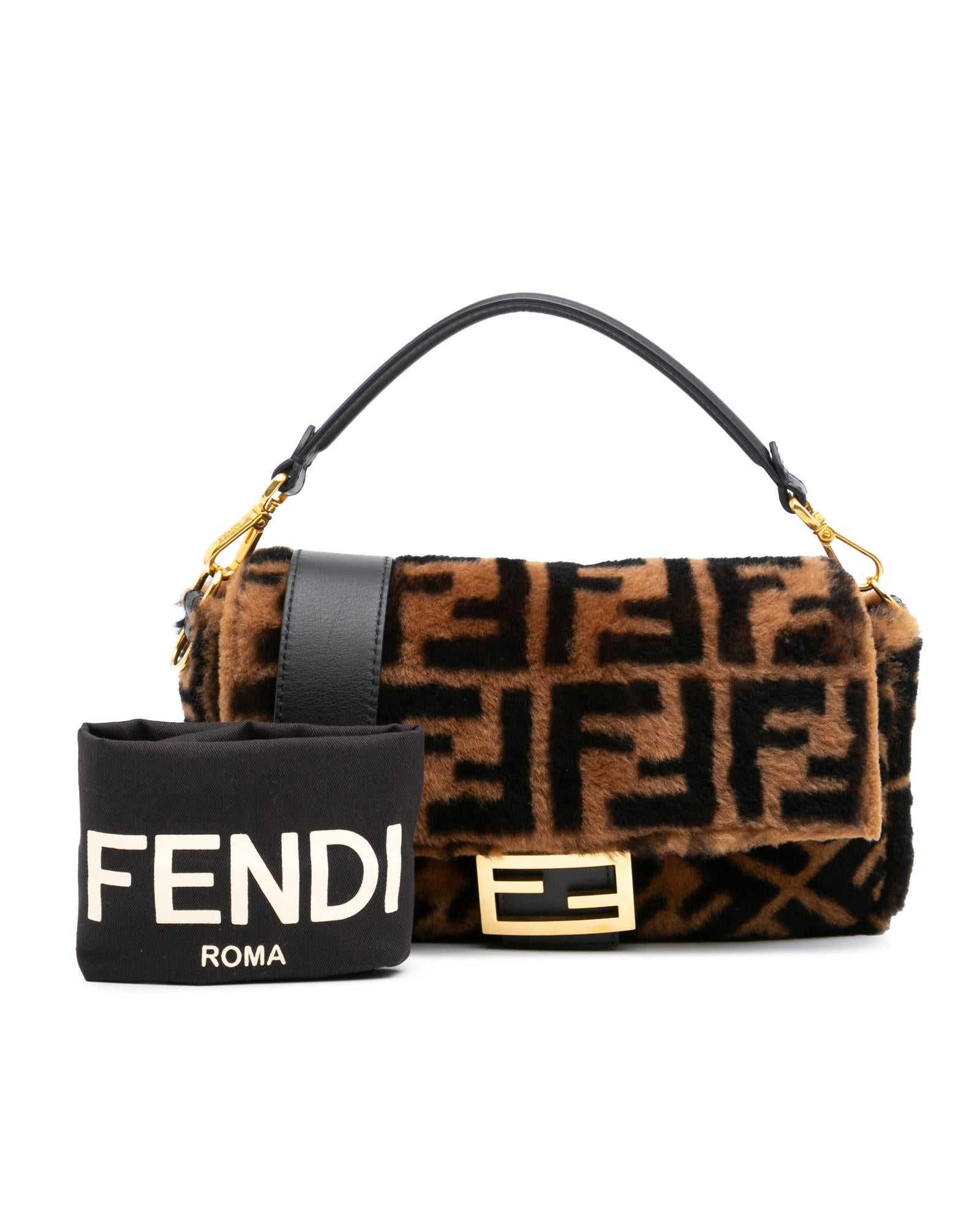 Baguette Shearling Messenger Bag for Women - Stylish & Cozy Crossbody Purse - Perfect for Work, Travel & Everyday Use