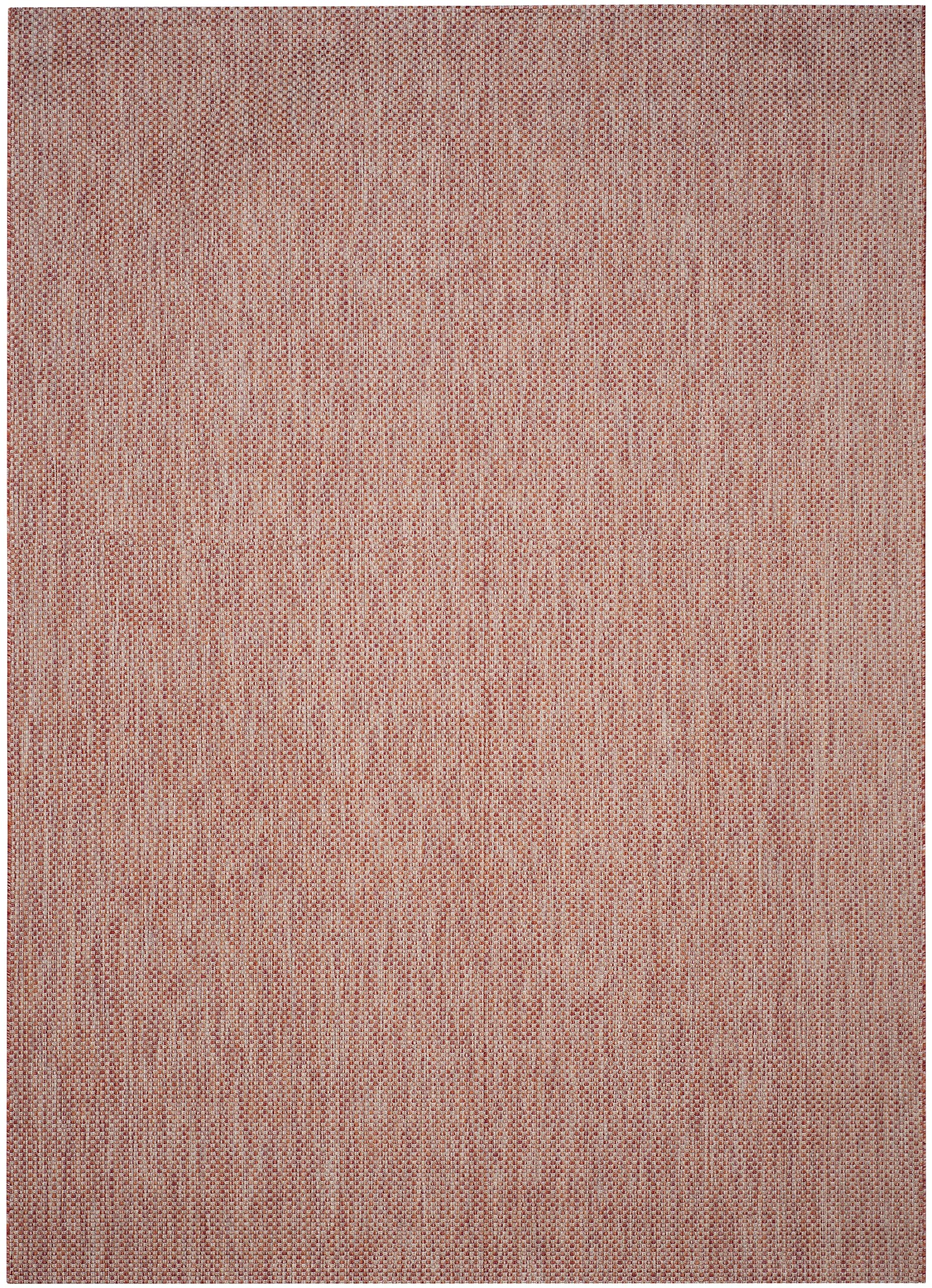 SAFAVIEH Courtyard Collection CY8521 Indoor/Outdoor Waterproof Easy-Clean Patio Rug – 8' x 11', Red/Beige – Perfect for Backyard, Mudroom & High-Traffic Areas