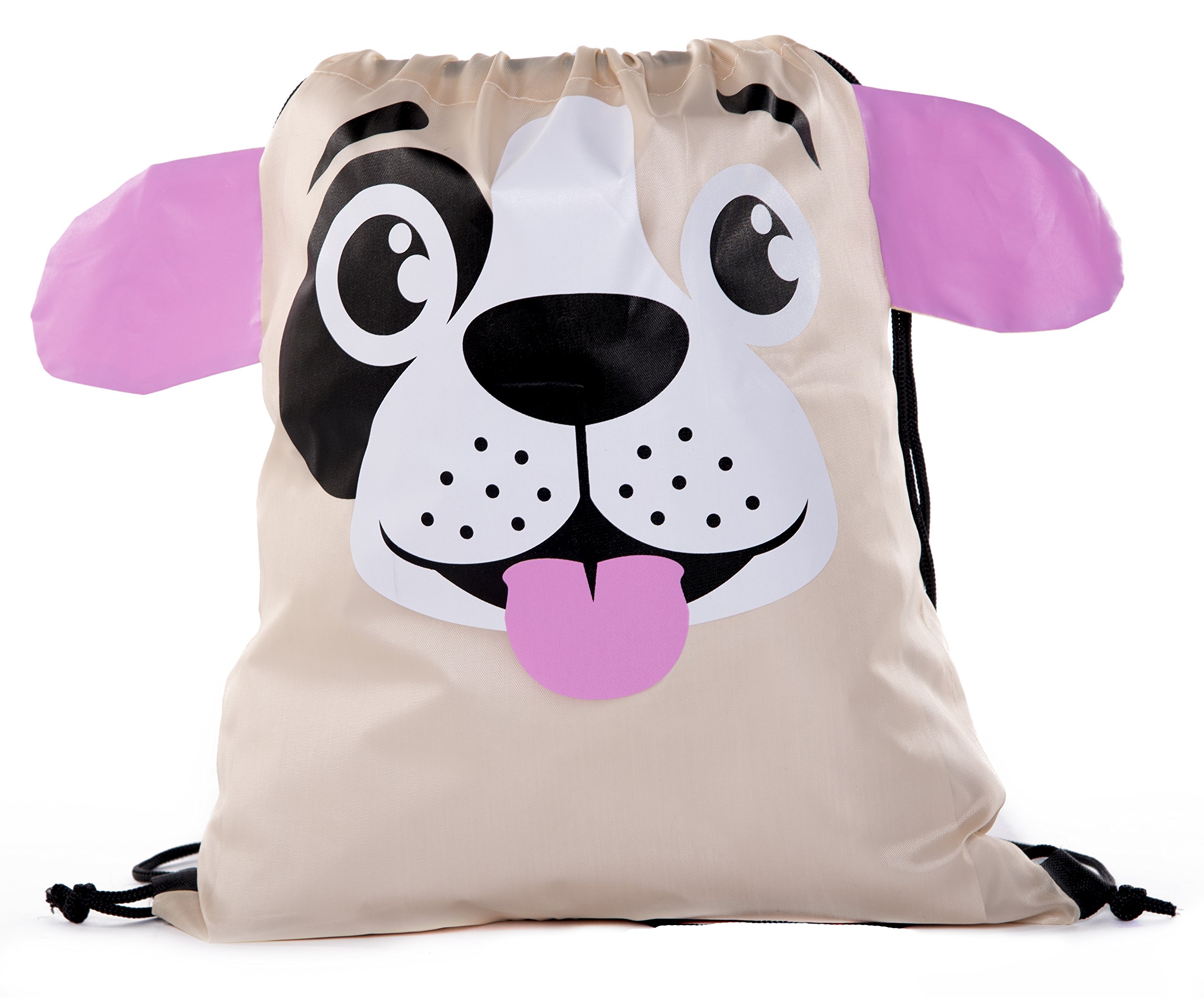 Animal Drawstring Backpacks for Kids Birthday Parties | Mato & Hash Party Favor Bags, Goodie Bags for School Events, Halloween Treats & Baby Showers