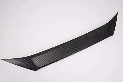 Carbon Fiber Style ABS Plastic Front Hood Grille Lip Cover Trim for Toyota RAV4 RAV-4 Adventure 2019-2022 - Enhance Your Car's Sporty Look for Street Racing & Custom Styling